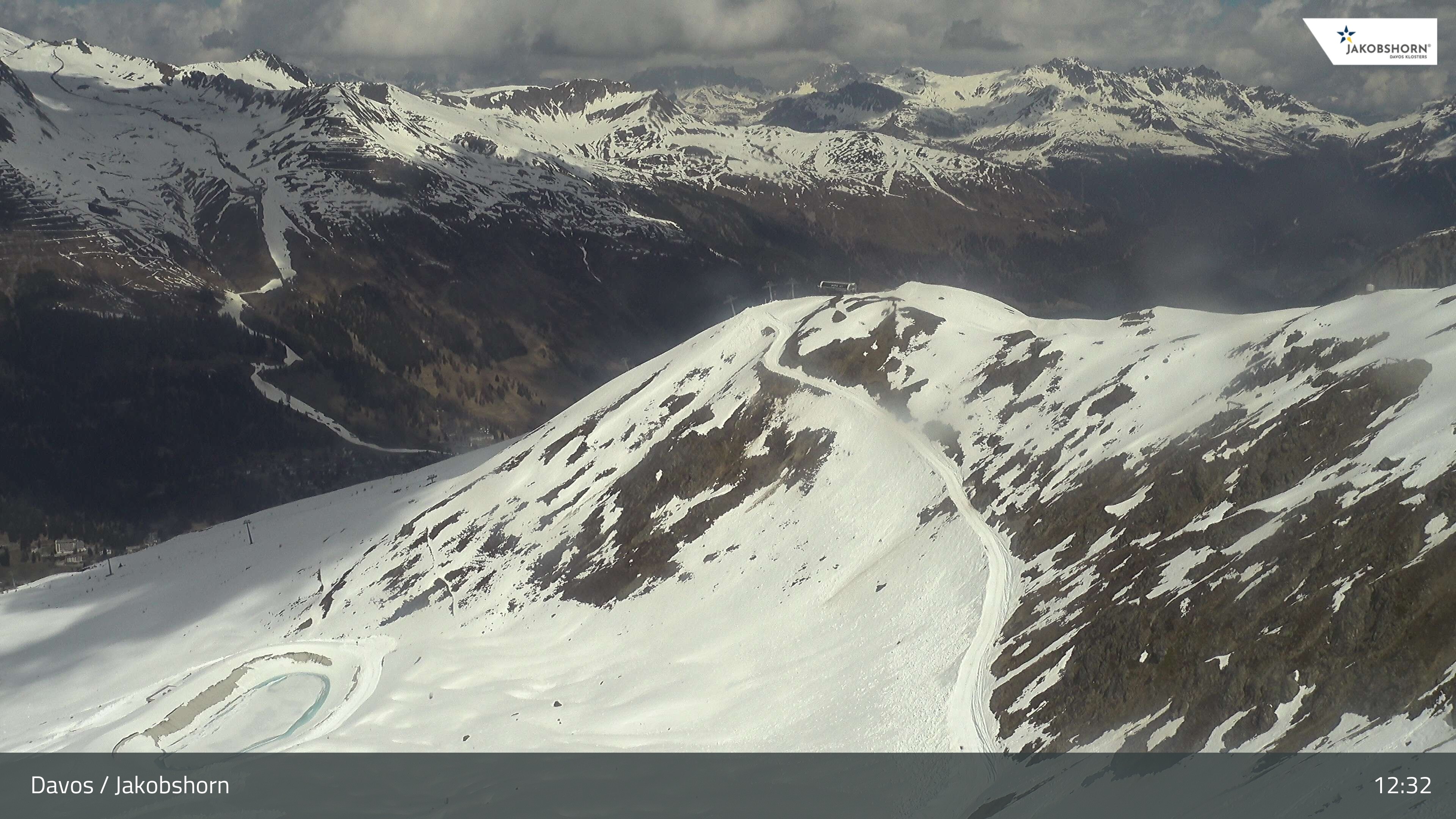 Archived image Webcam Jakobshorn - View to Brämabüel