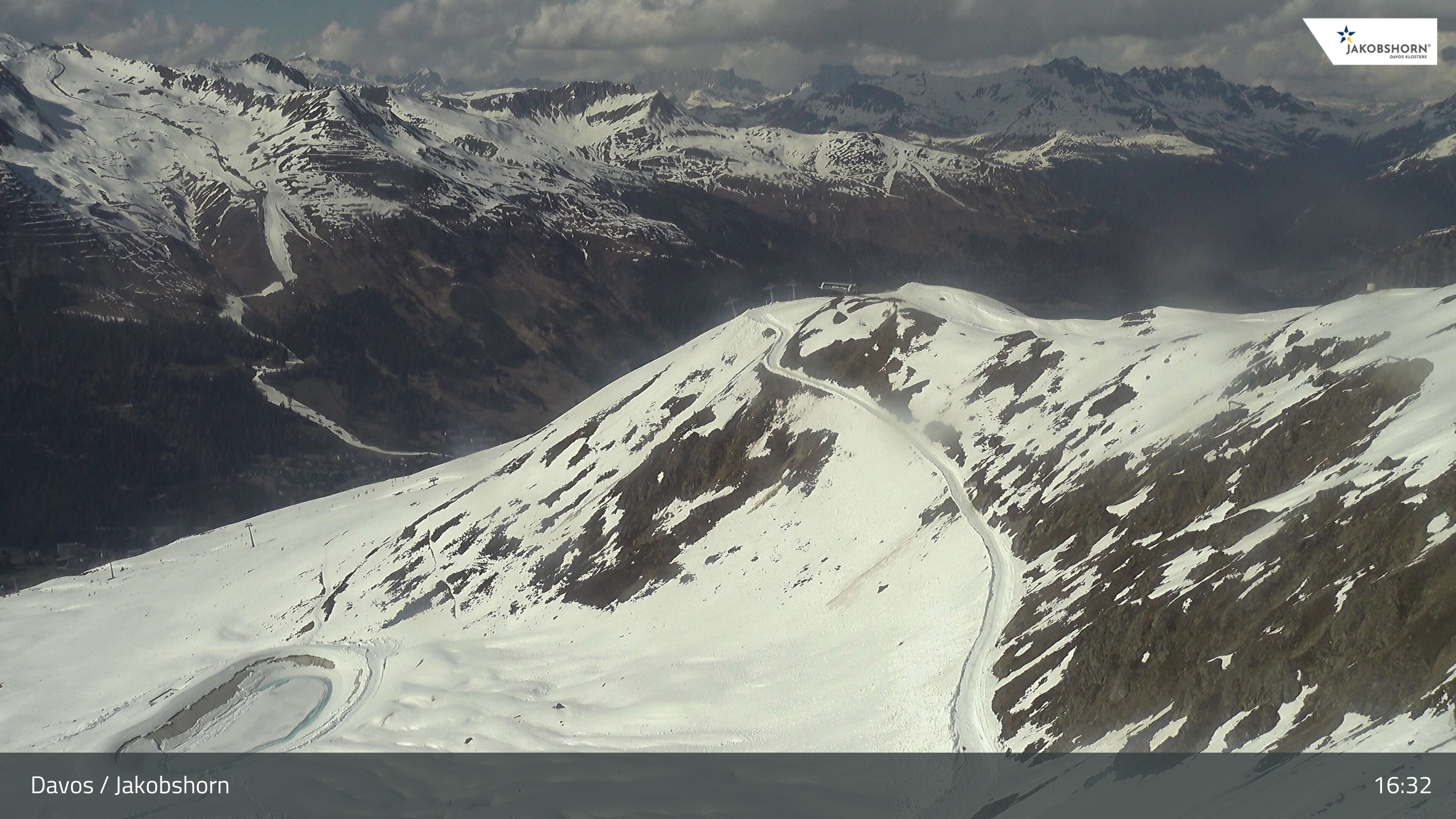 Archived image Webcam Jakobshorn - View to Brämabüel