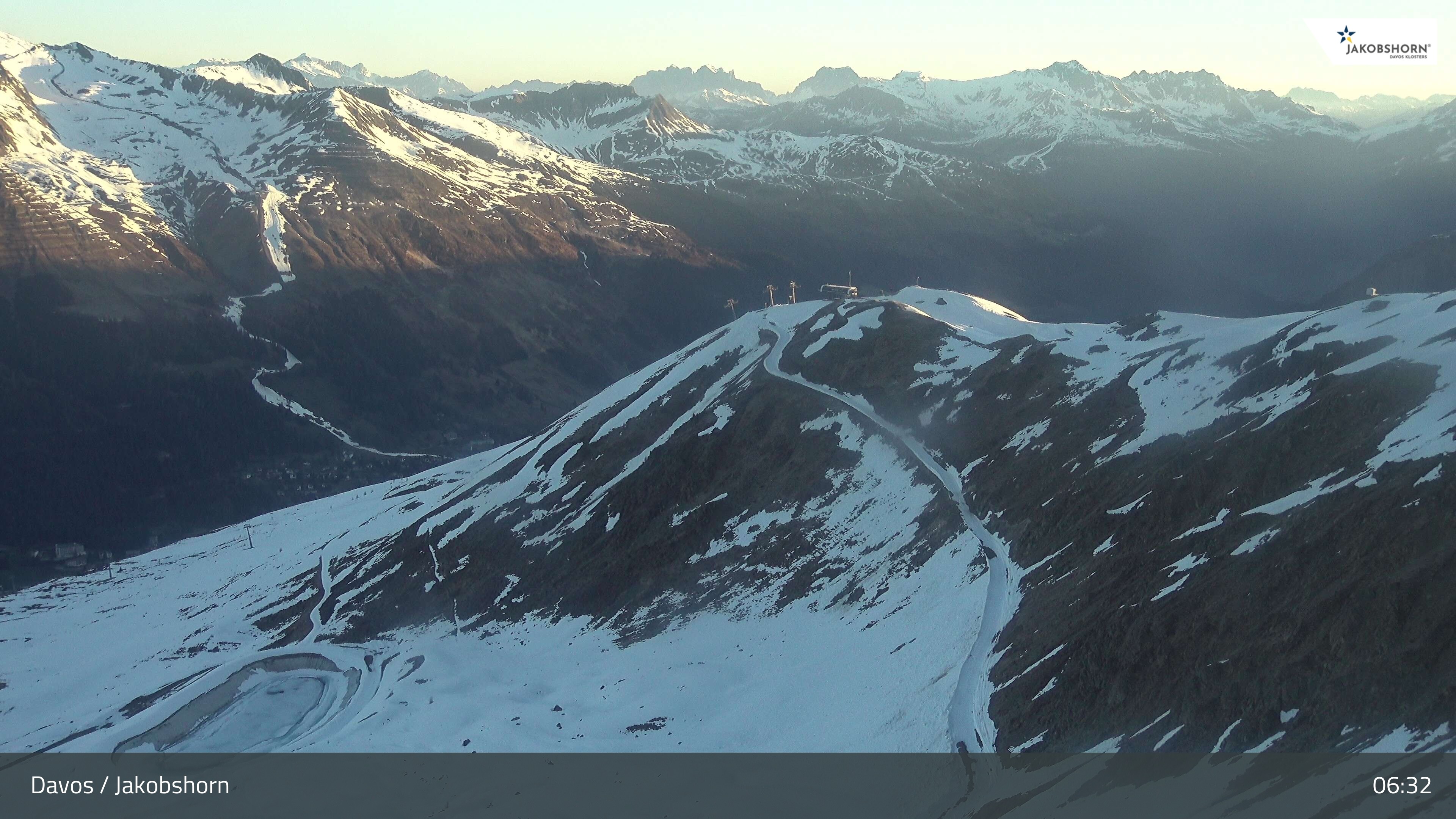 Archiv Foto Webcam Jakobshorn - Blick Richtung Brämabüel