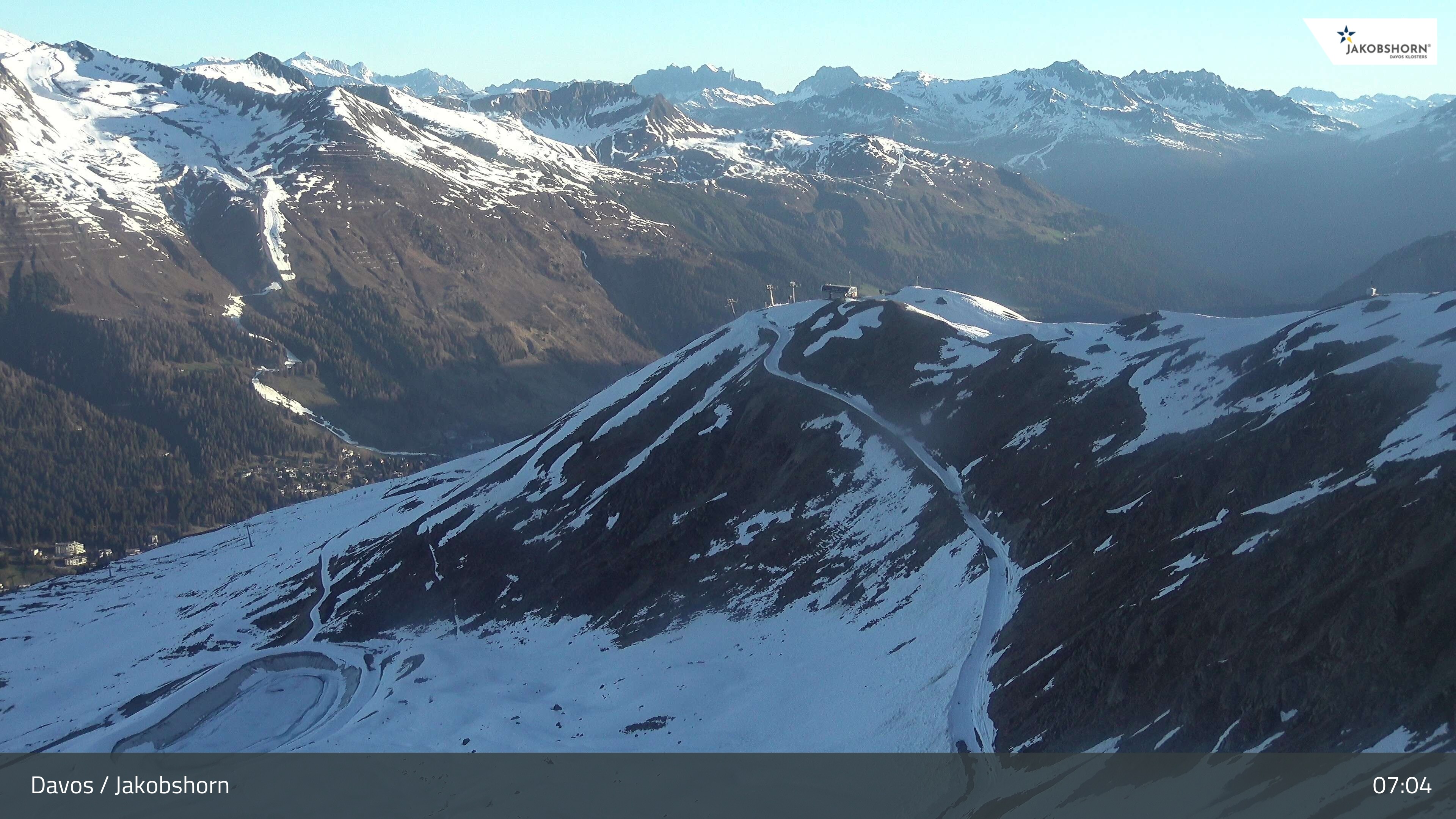 Archiv Foto Webcam Jakobshorn - Blick Richtung Brämabüel