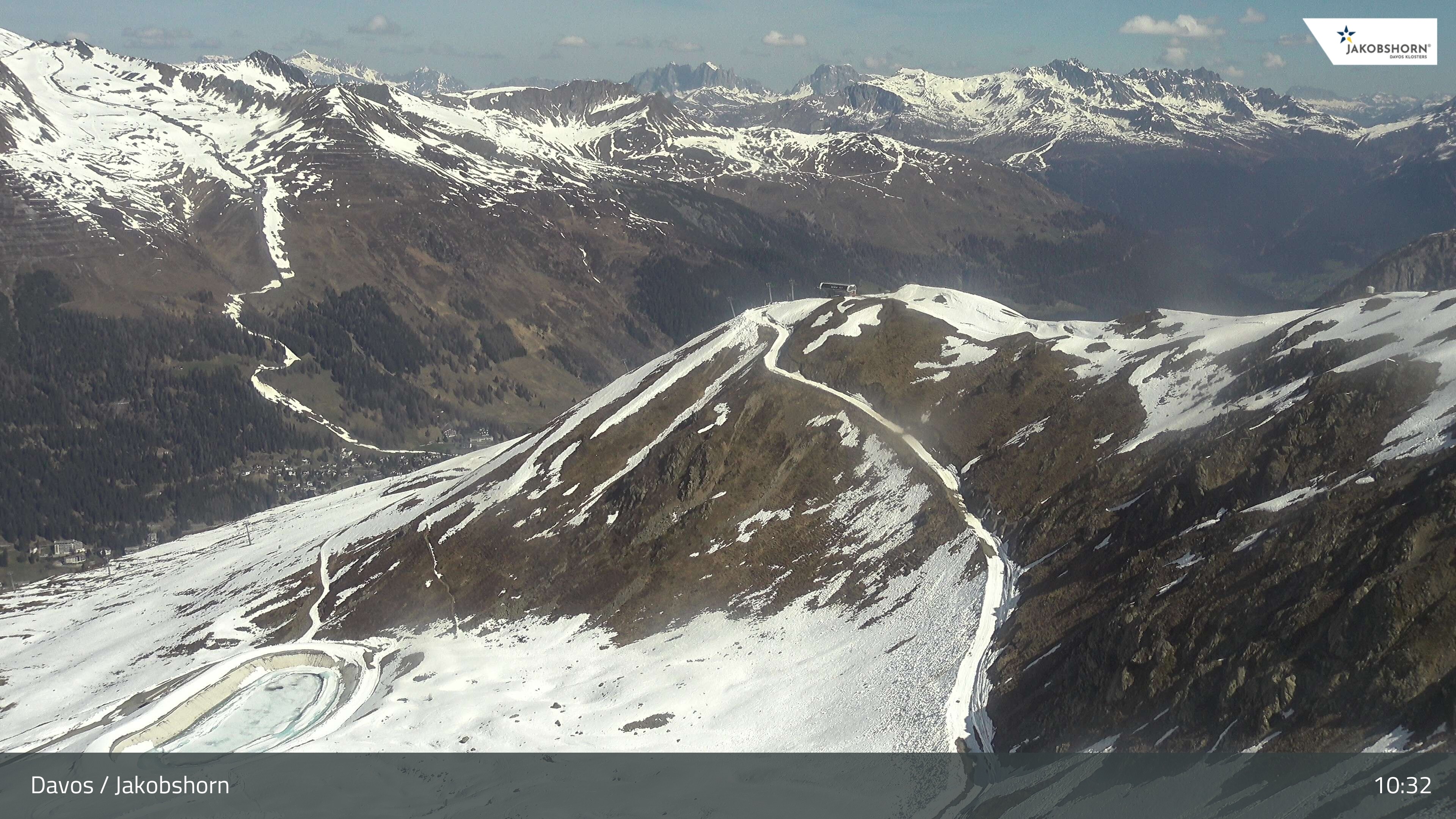 Archived image Webcam Jakobshorn - View to Brämabüel