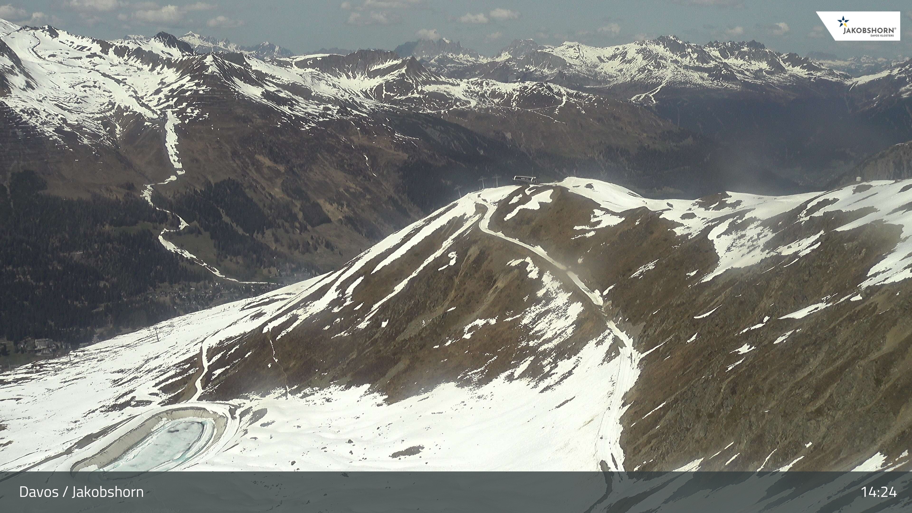 Archiv Foto Webcam Jakobshorn - Blick Richtung Brämabüel
