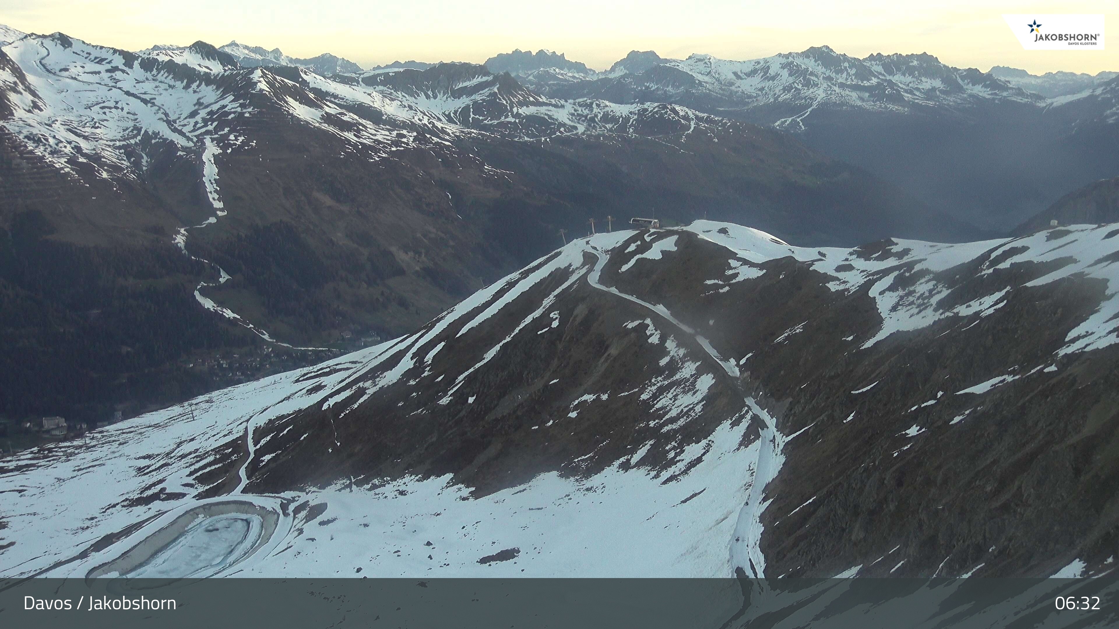 Archiv Foto Webcam Jakobshorn - Blick Richtung Brämabüel