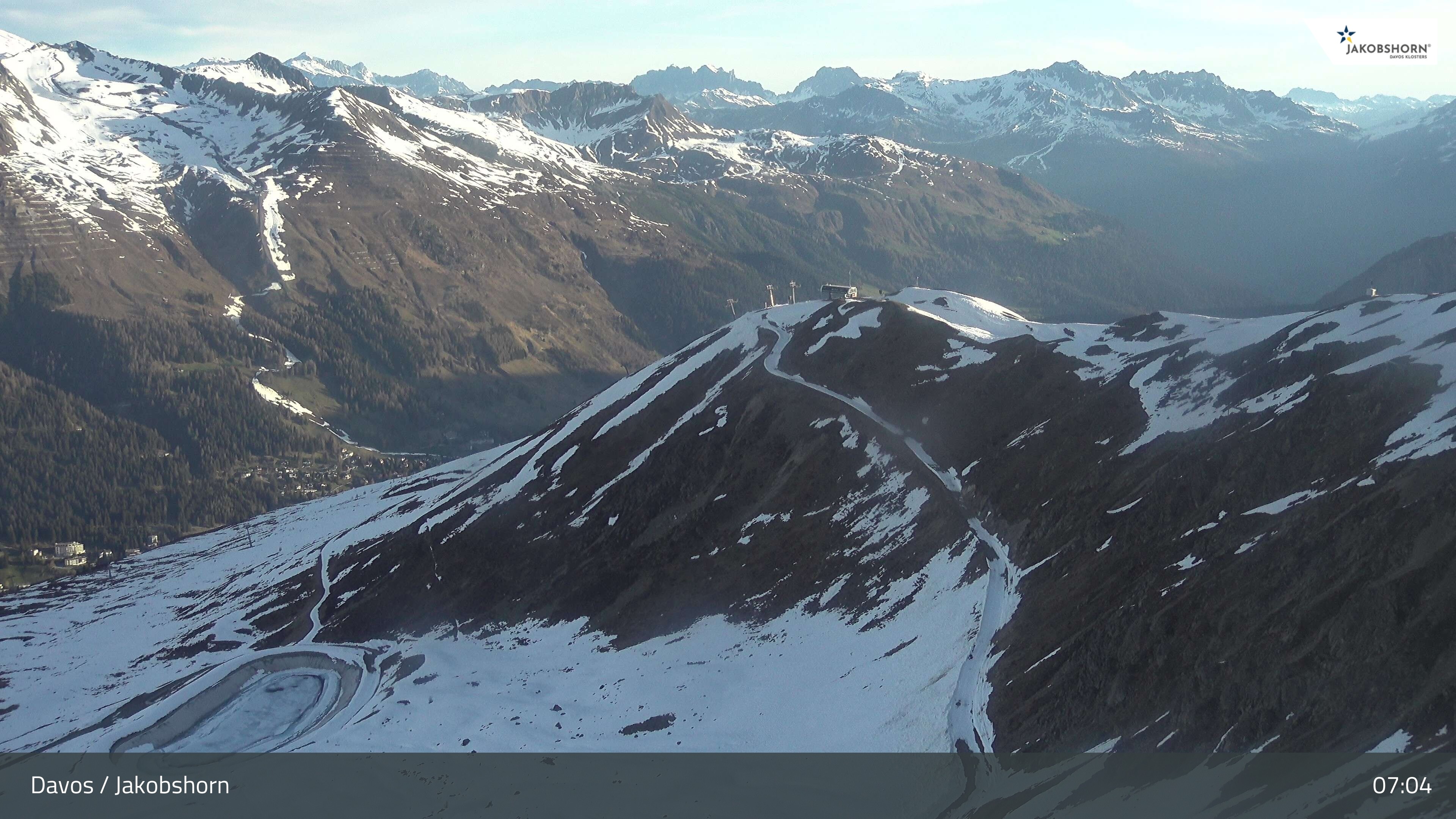 Archiv Foto Webcam Jakobshorn - Blick Richtung Brämabüel