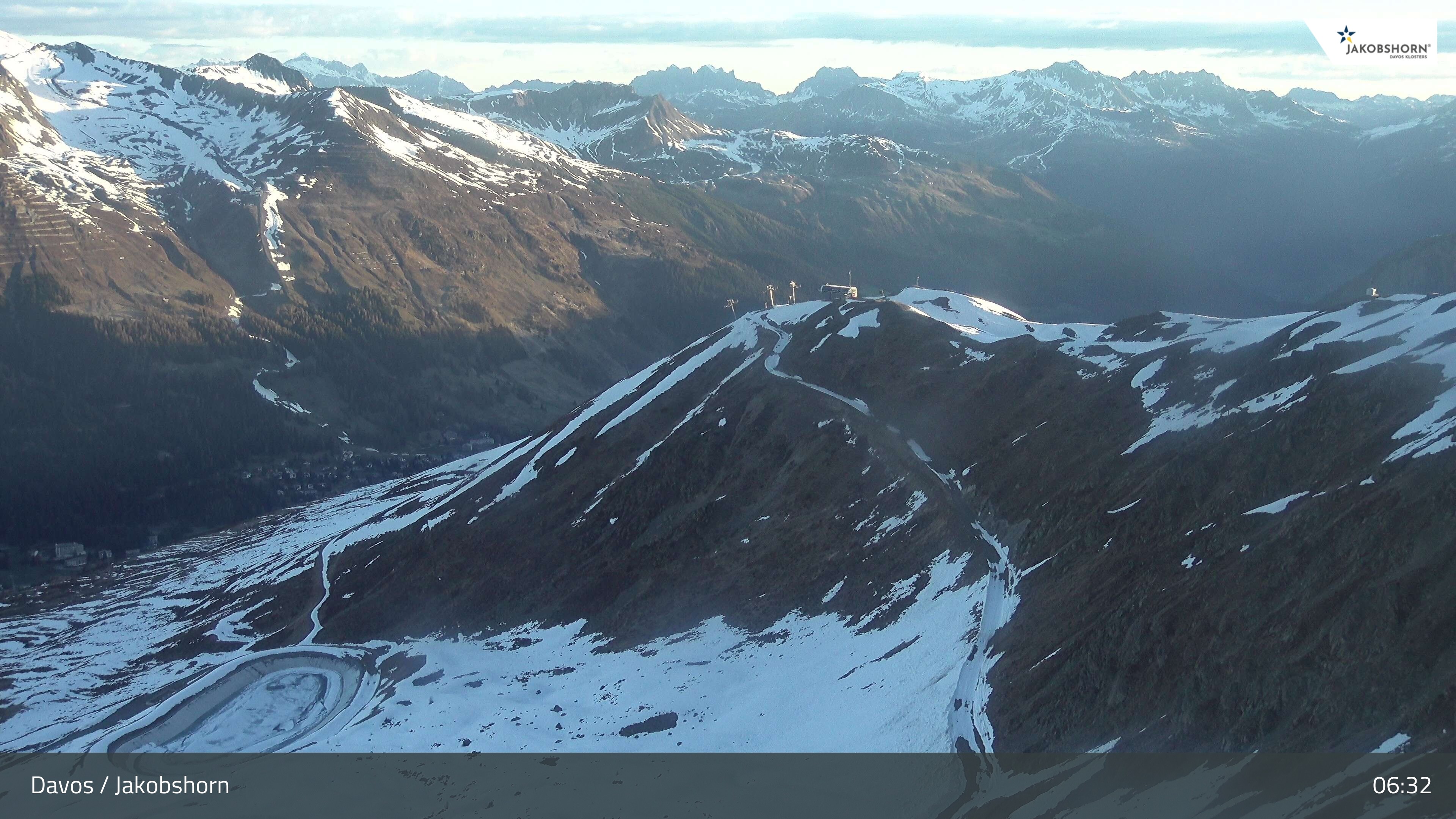 Archiv Foto Webcam Jakobshorn - Blick Richtung Brämabüel