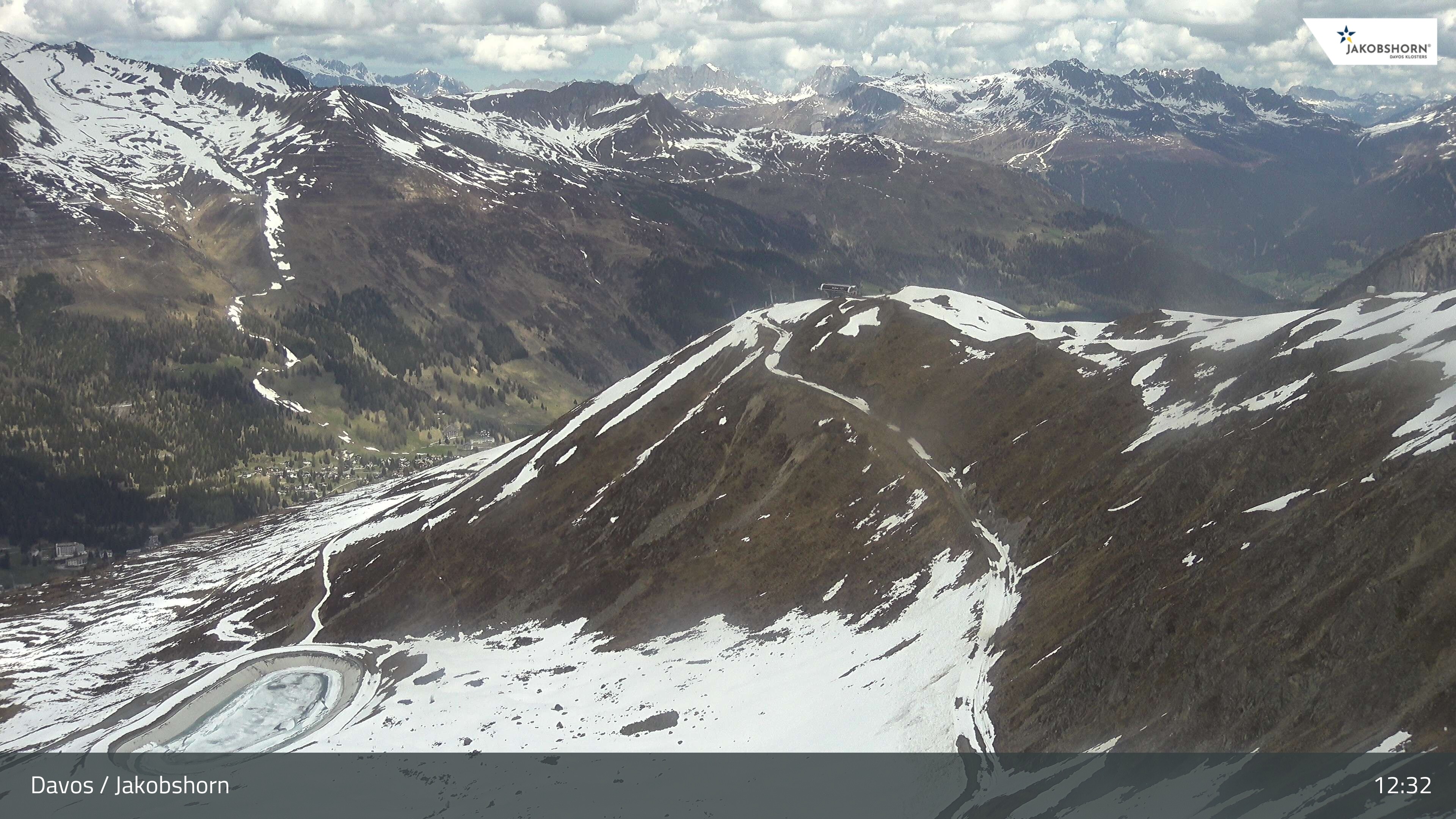 Archiv Foto Webcam Jakobshorn - Blick Richtung Brämabüel