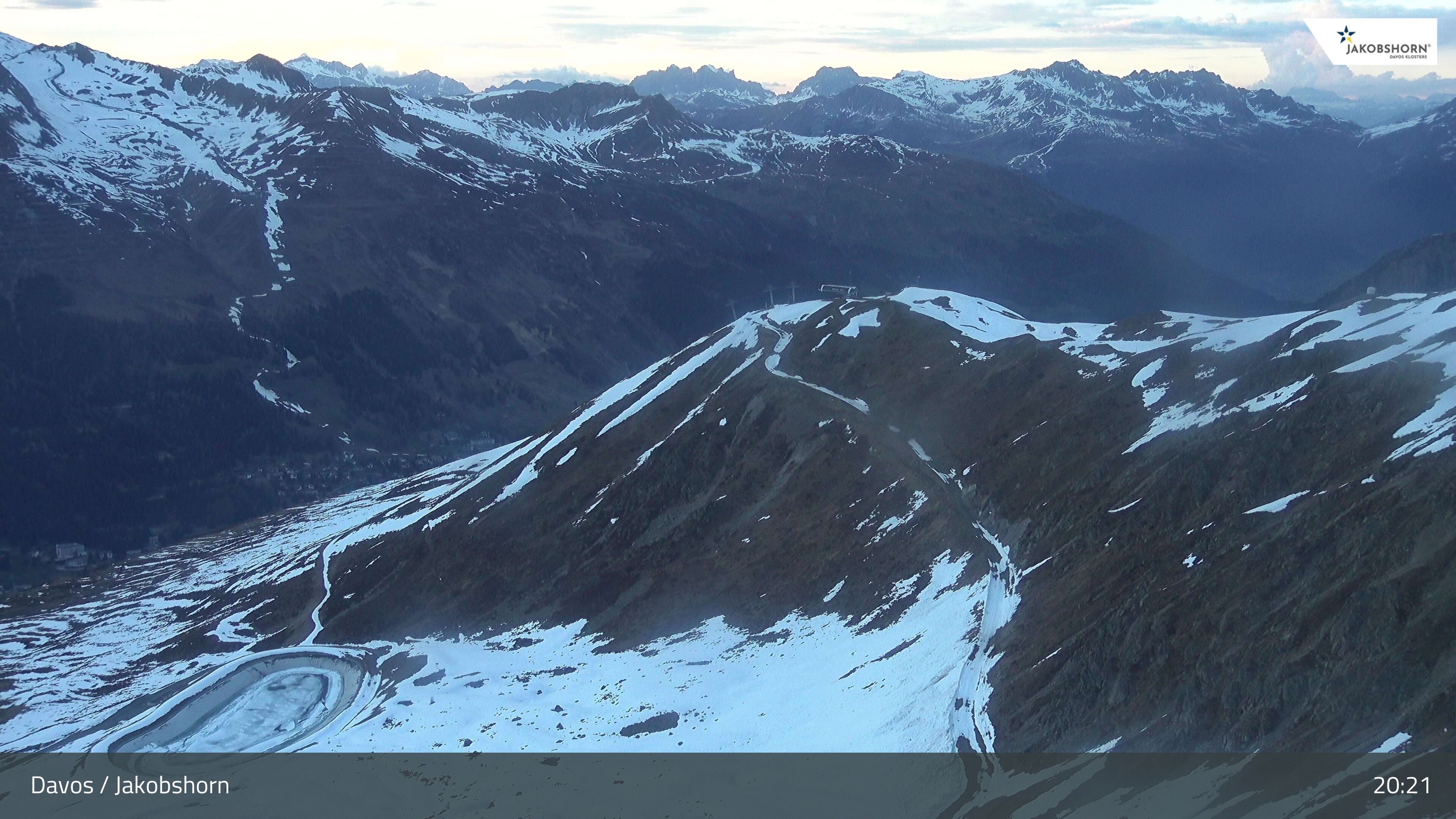 Archiv Foto Webcam Jakobshorn - Blick Richtung Brämabüel