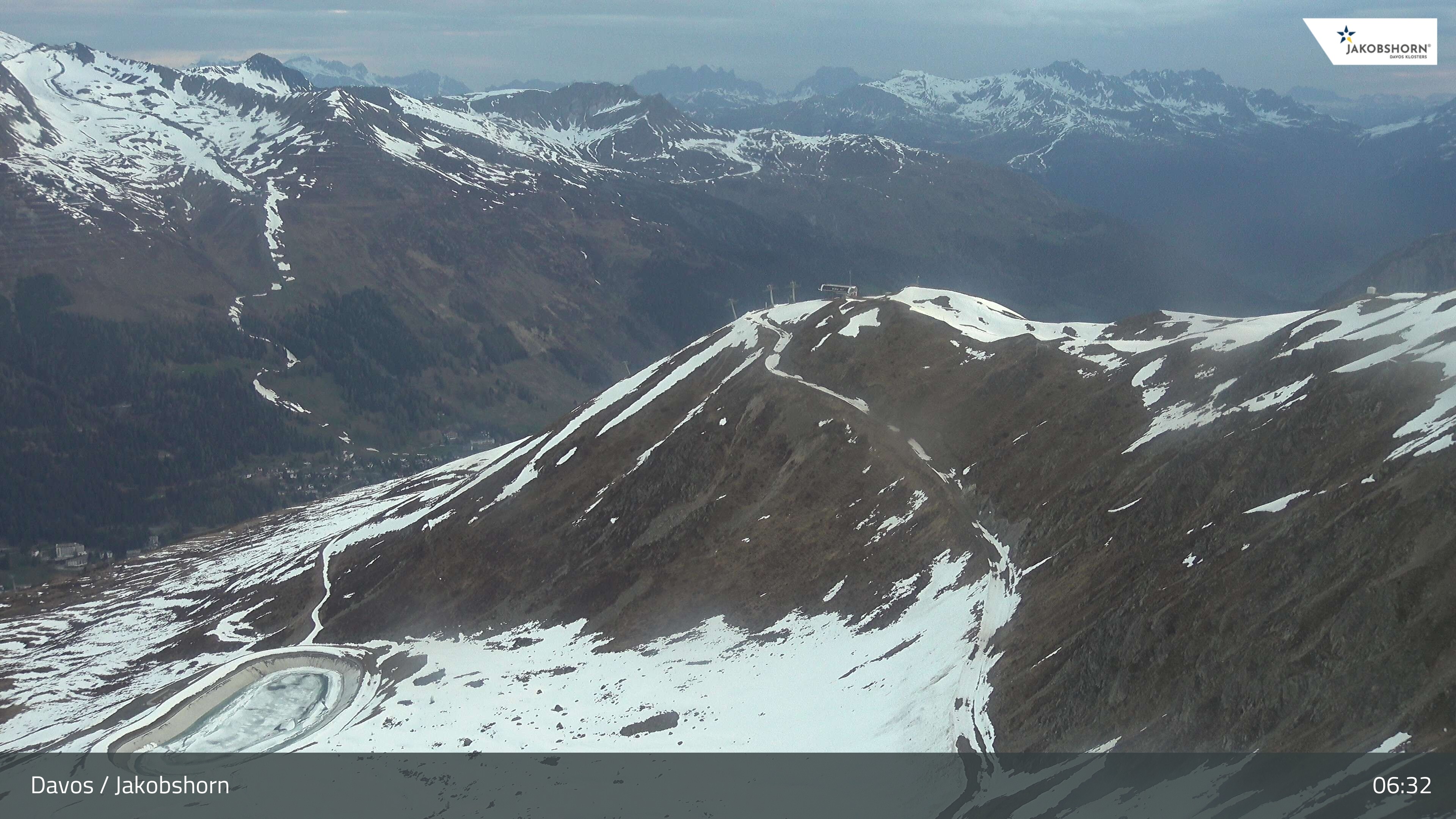 Archiv Foto Webcam Jakobshorn - Blick Richtung Brämabüel