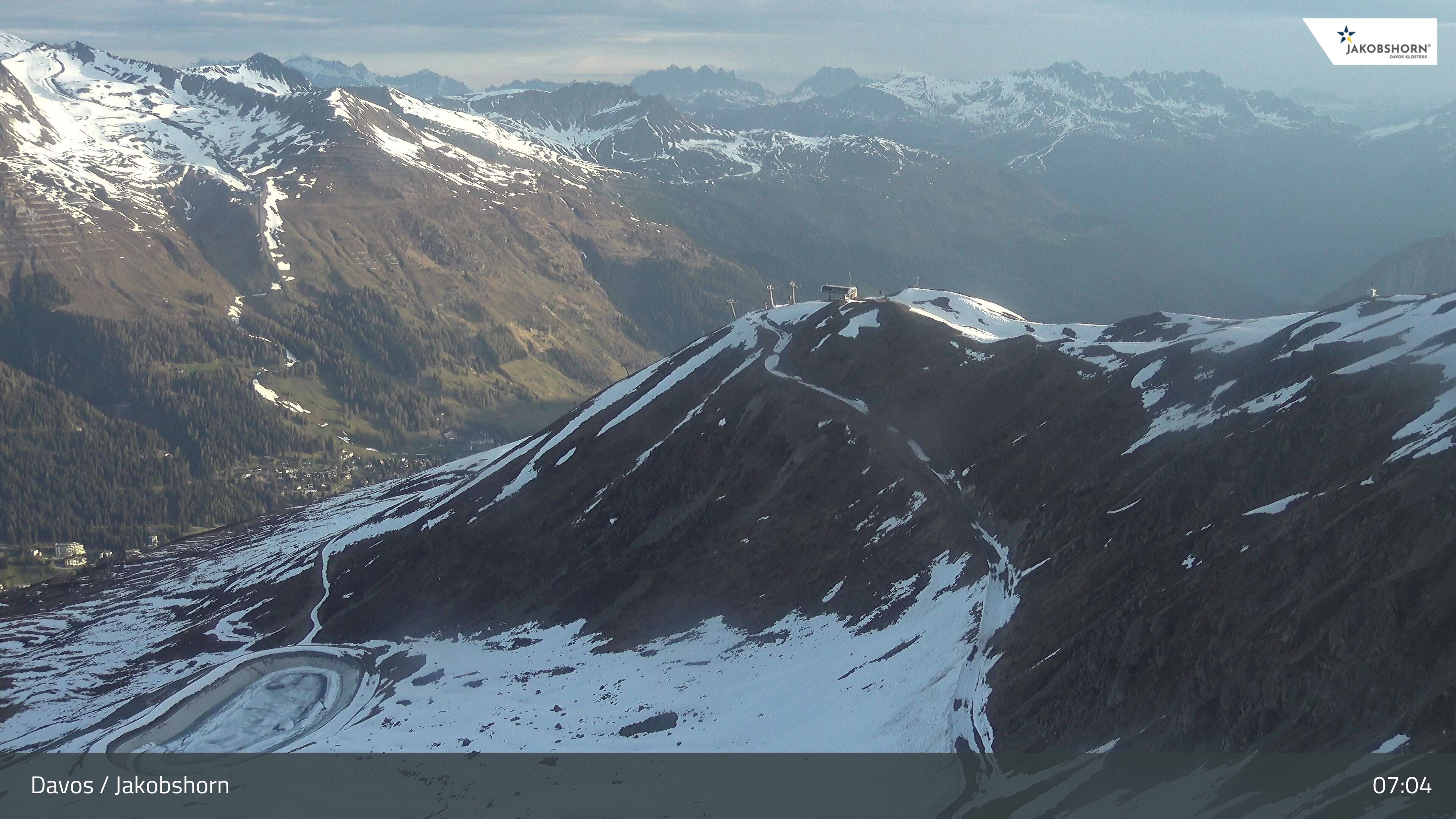 Archiv Foto Webcam Jakobshorn - Blick Richtung Brämabüel