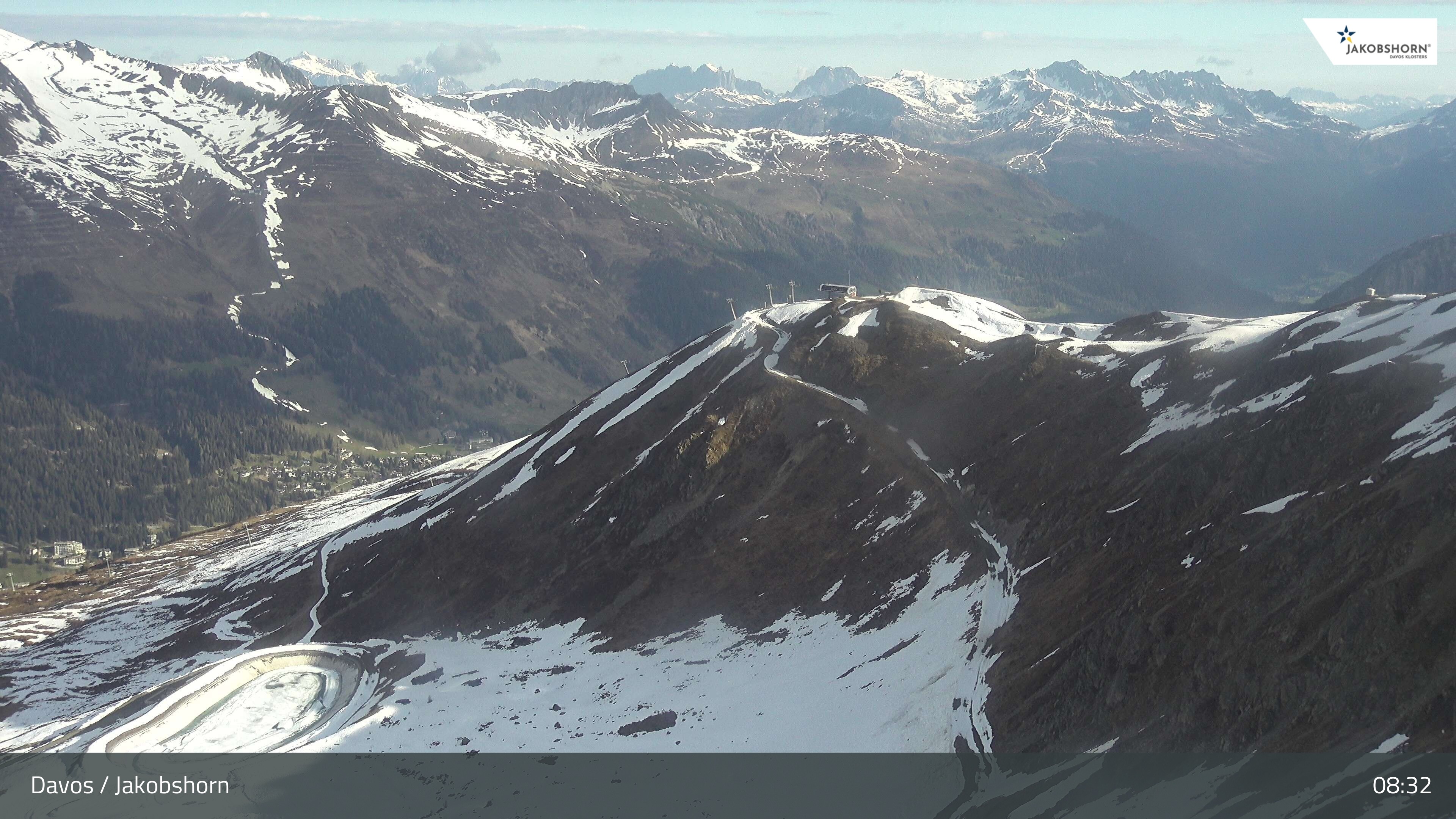 Archiv Foto Webcam Jakobshorn - Blick Richtung Brämabüel