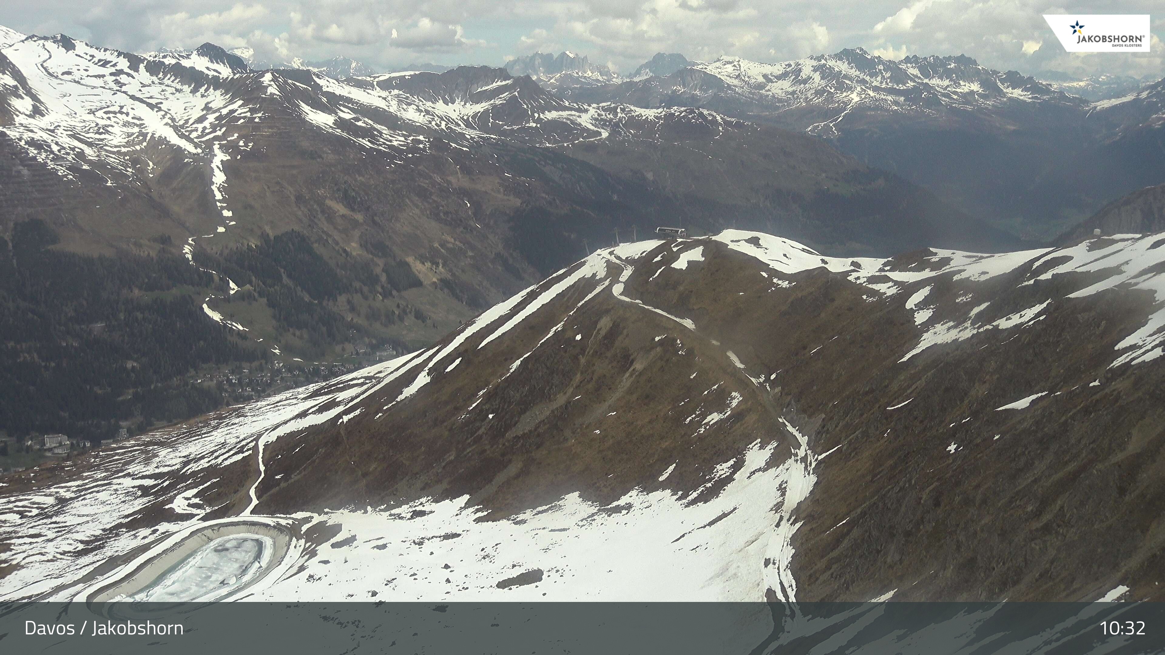 Archiv Foto Webcam Jakobshorn - Blick Richtung Brämabüel