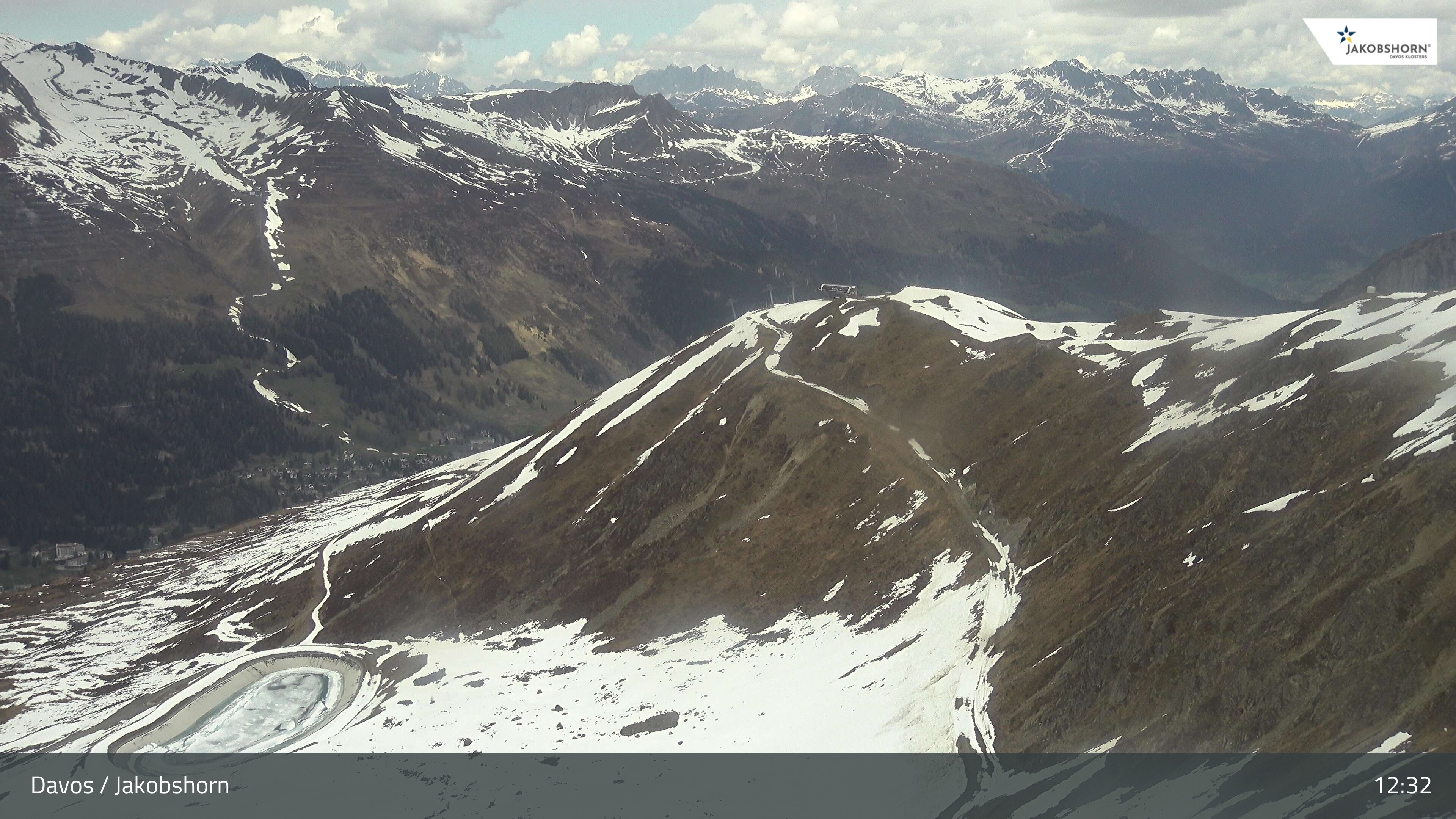 Archiv Foto Webcam Jakobshorn - Blick Richtung Brämabüel