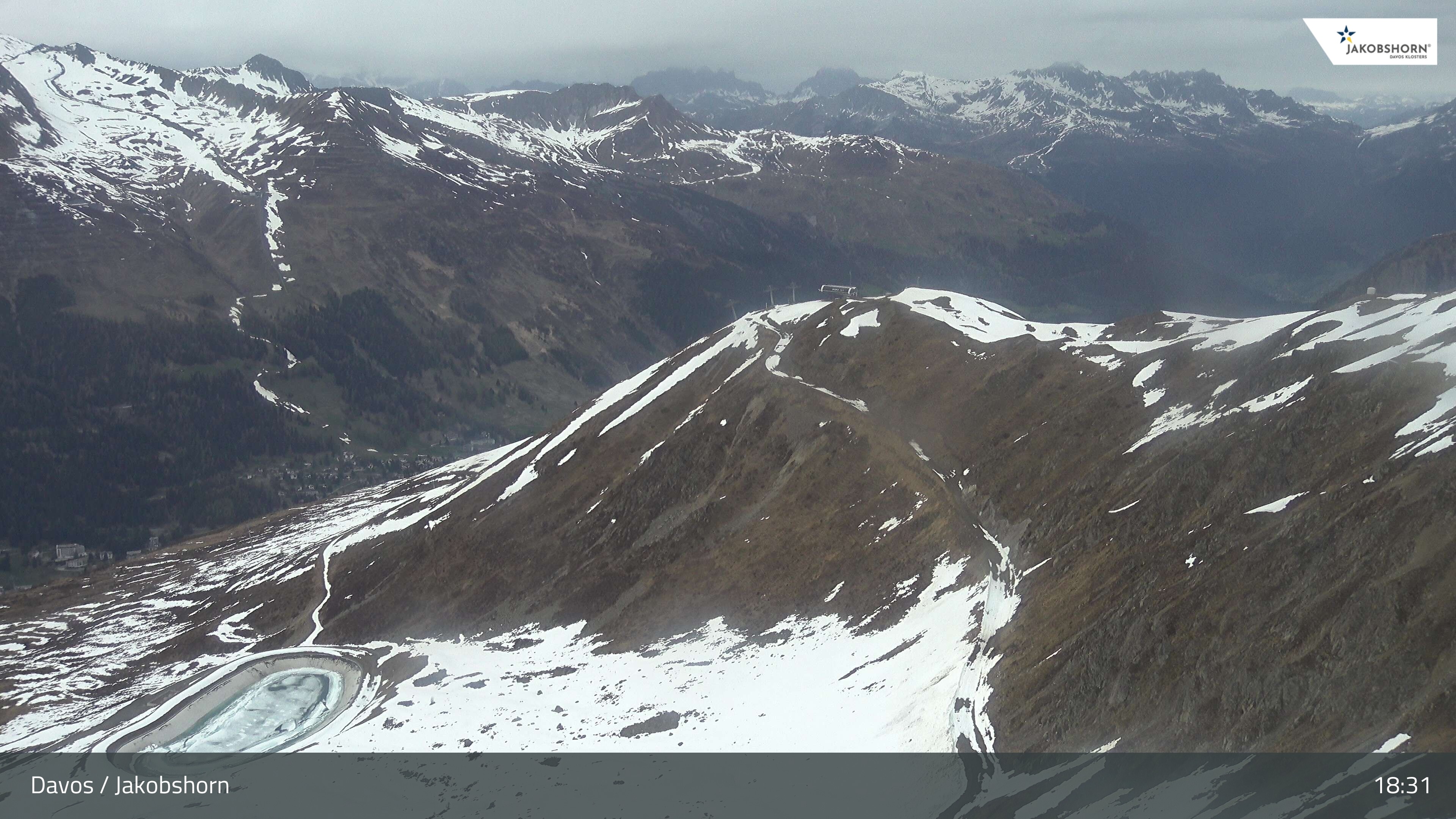 Archived image Webcam Jakobshorn - View to Brämabüel