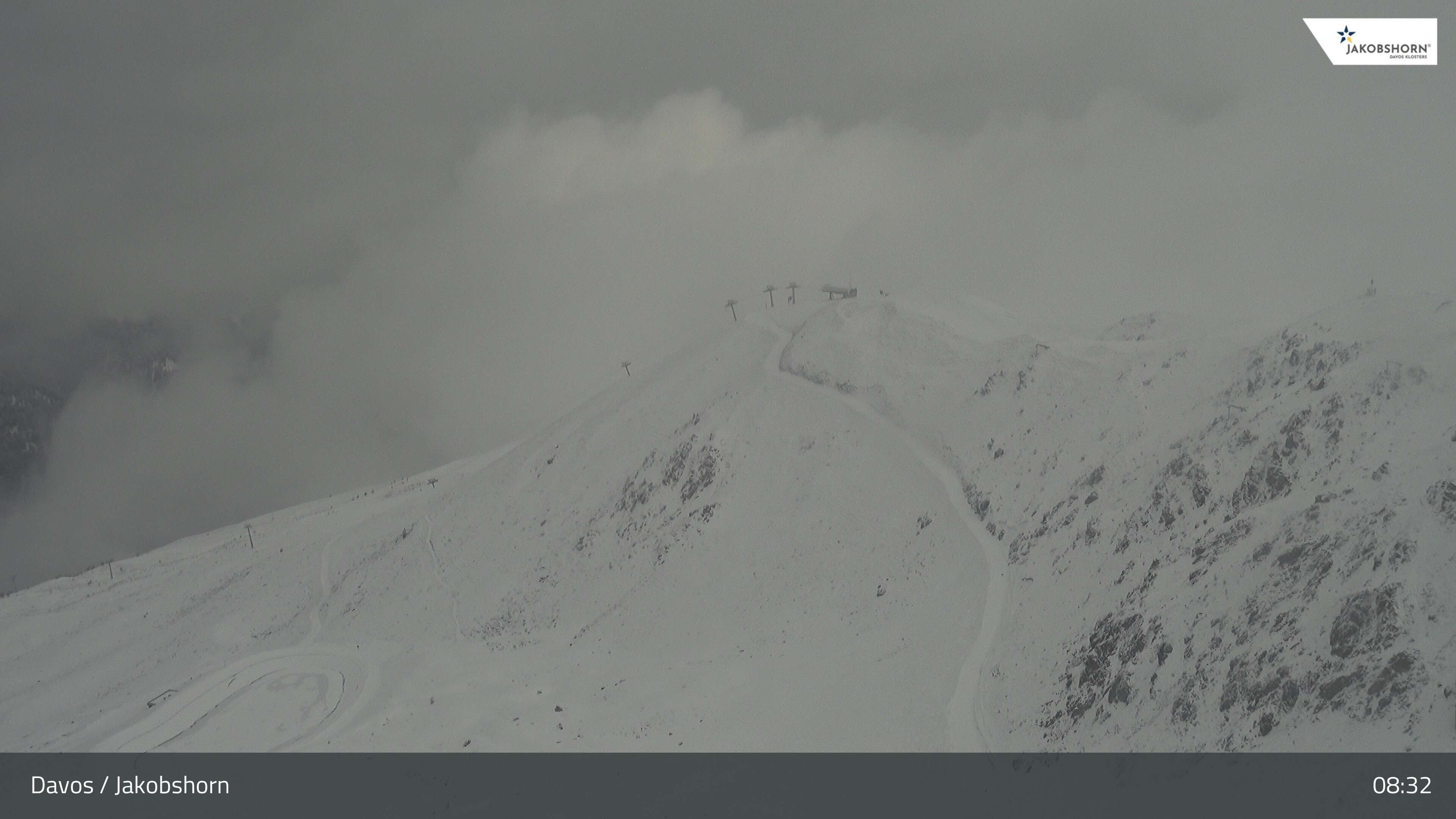Archived image Webcam Jakobshorn - View to Brämabüel