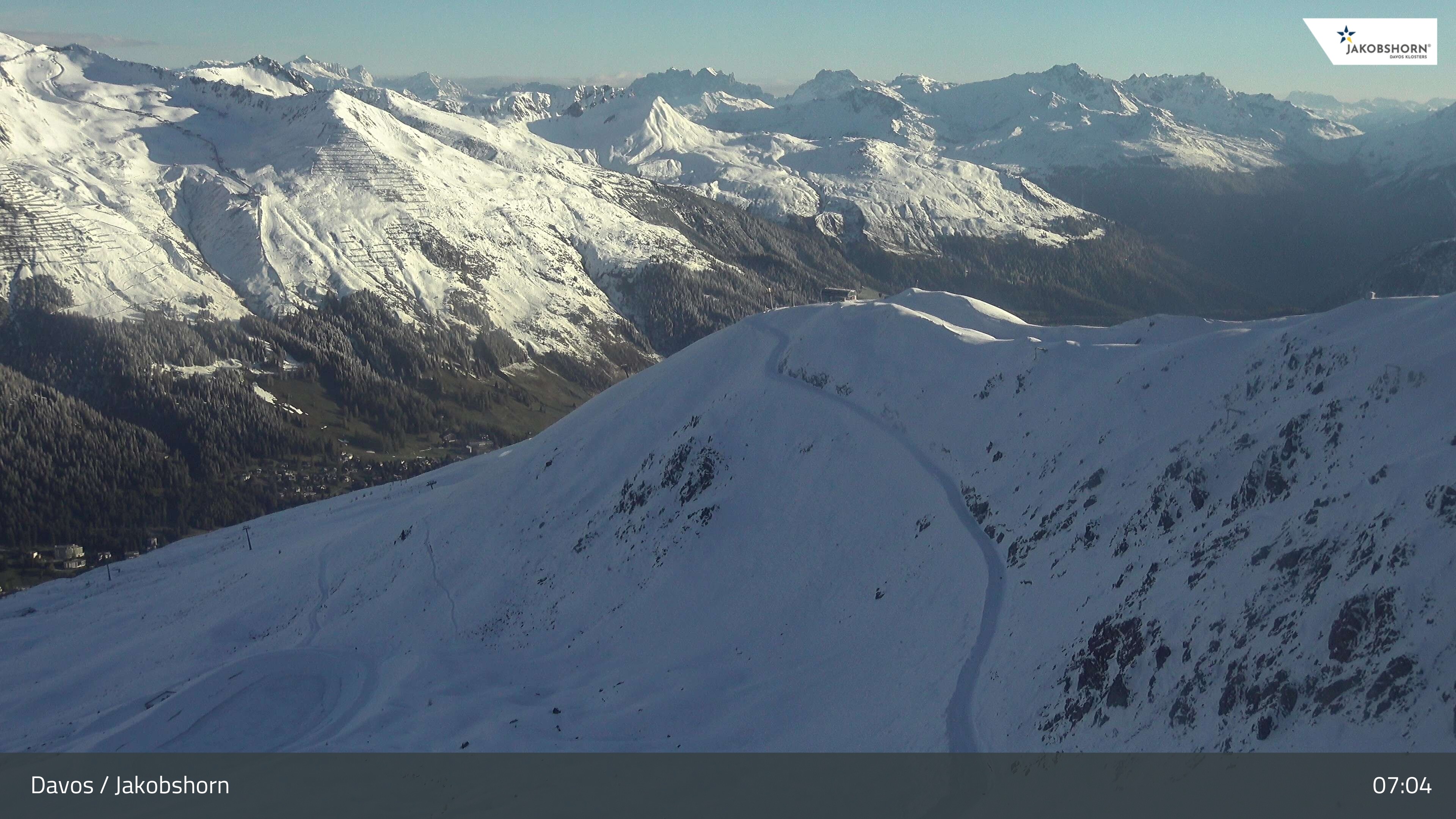 Archived image Webcam Jakobshorn - View to Brämabüel