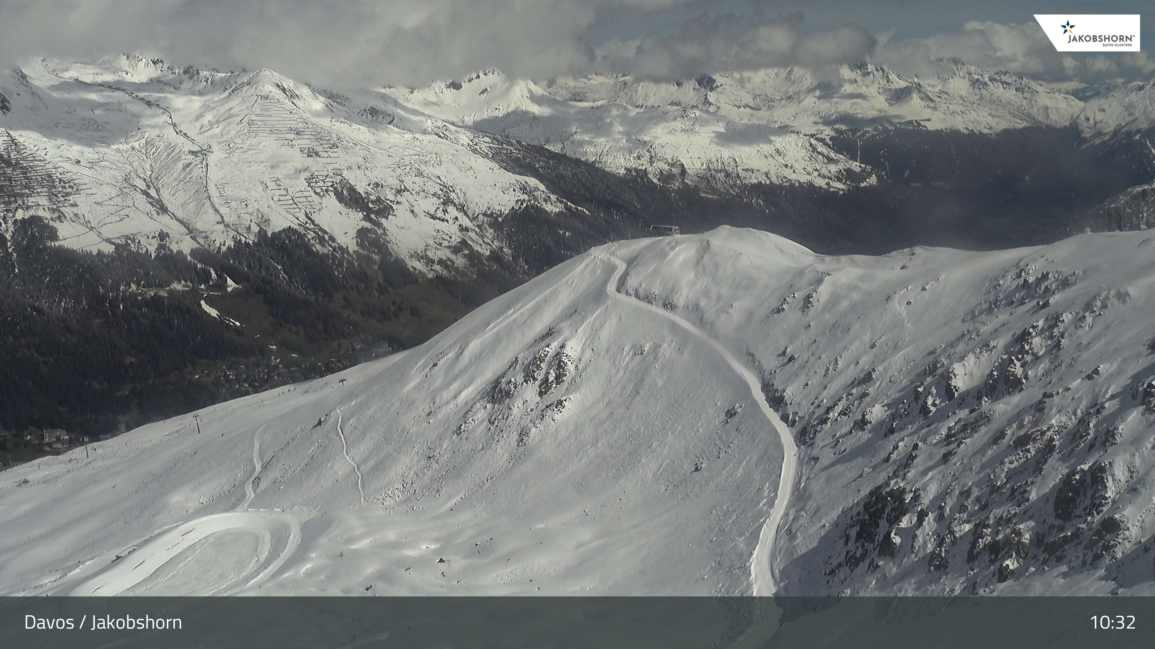 Archived image Webcam Jakobshorn - View to Brämabüel
