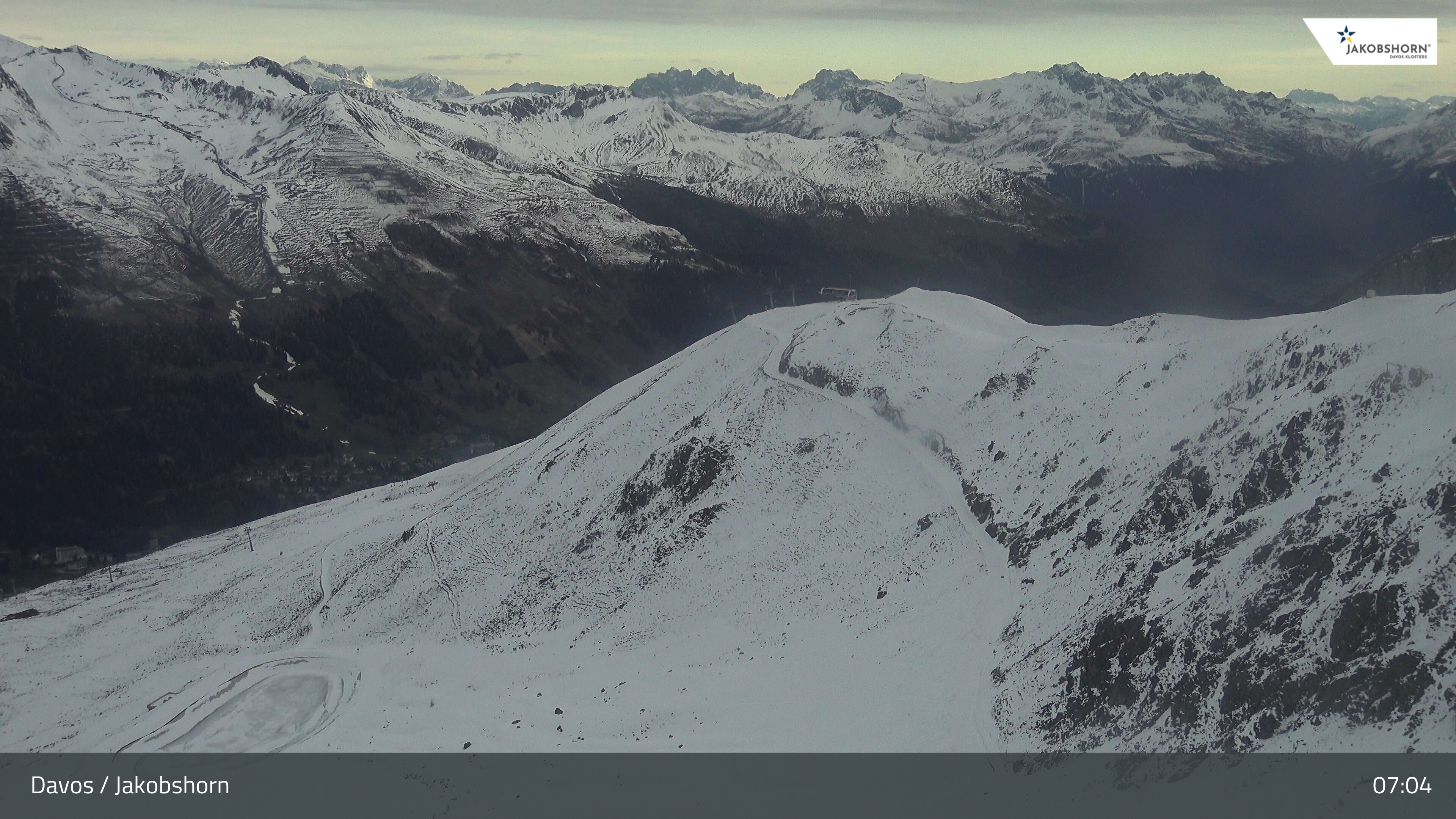 Archived image Webcam Jakobshorn - View to Brämabüel