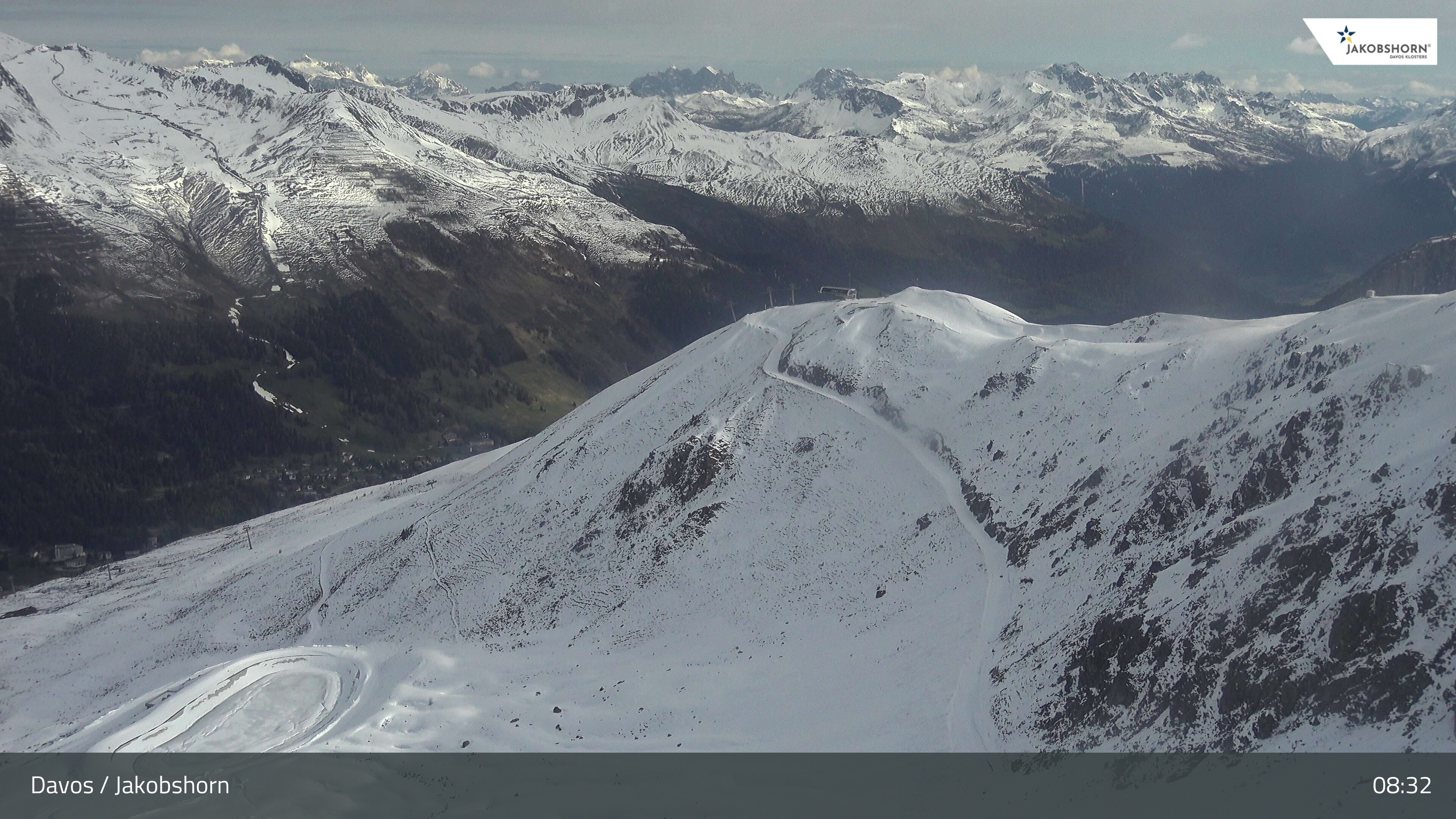 Archived image Webcam Jakobshorn - View to Brämabüel
