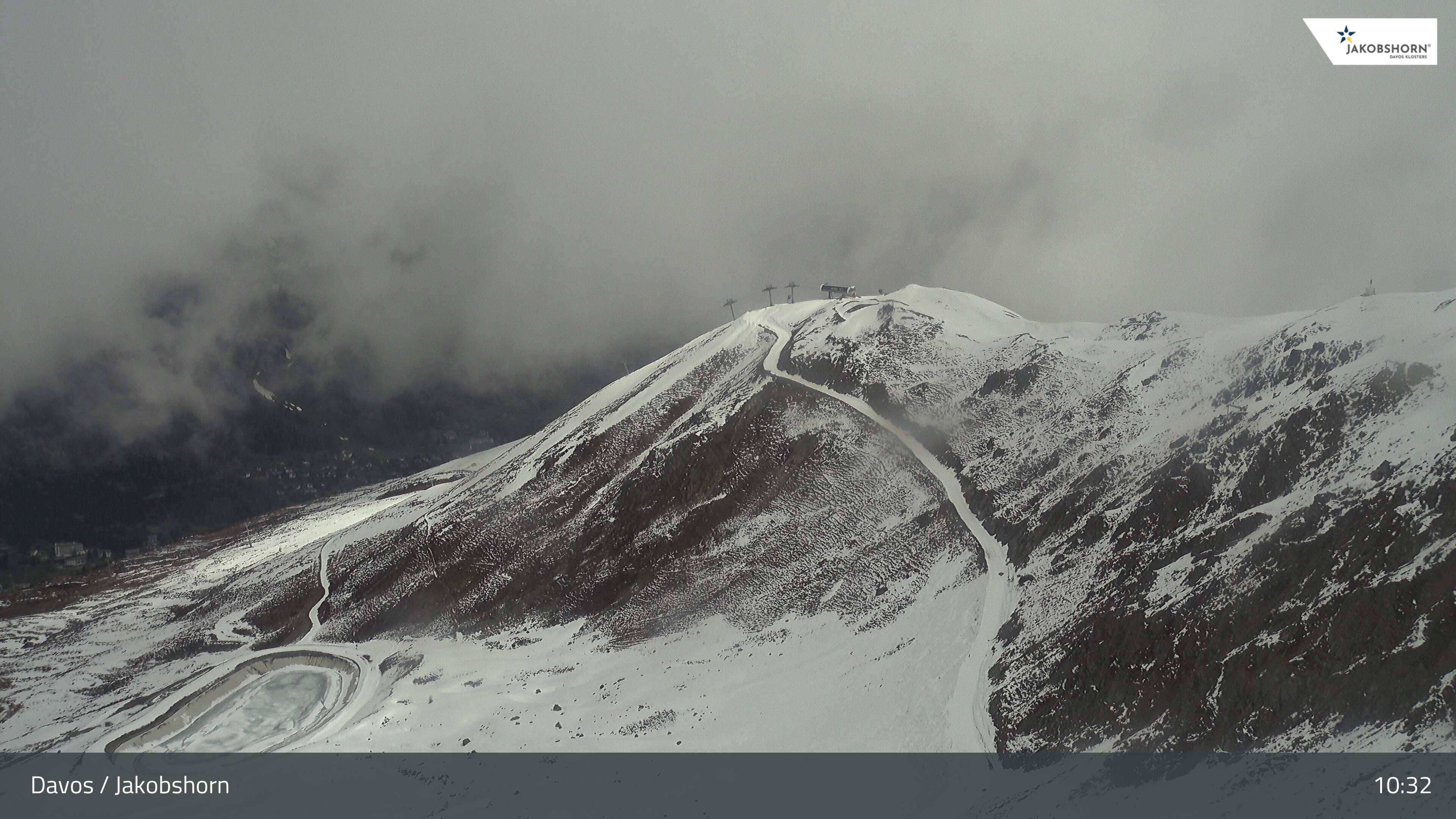 Archived image Webcam Jakobshorn - View to Brämabüel