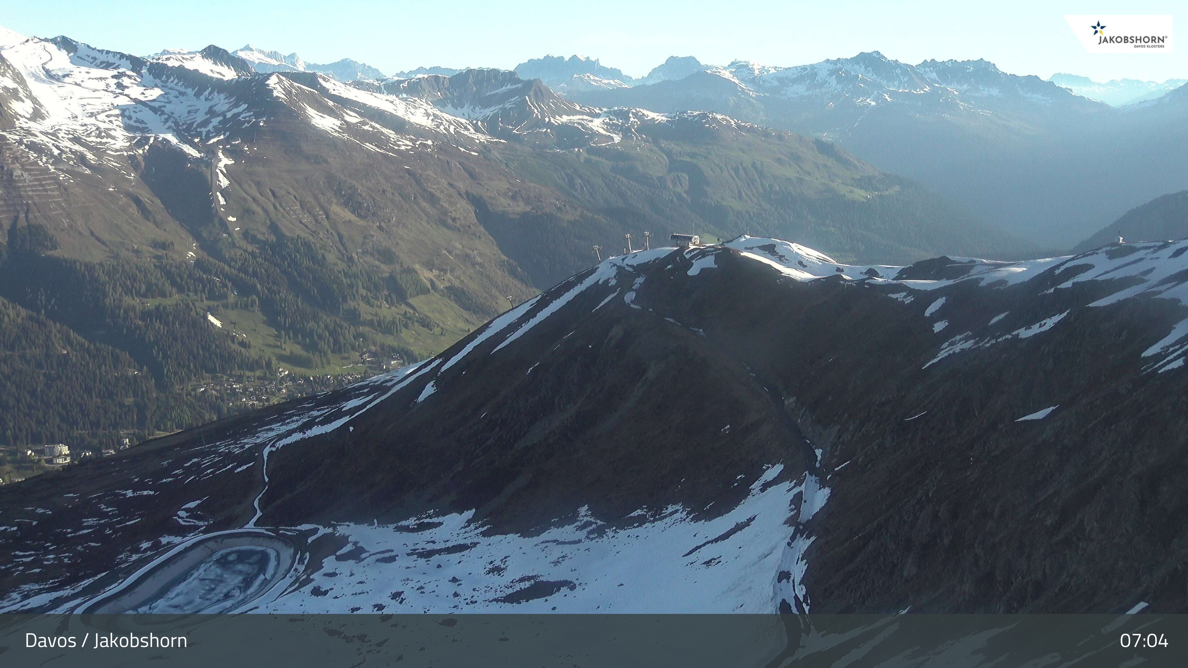 Archiv Foto Webcam Jakobshorn - Blick Richtung Brämabüel