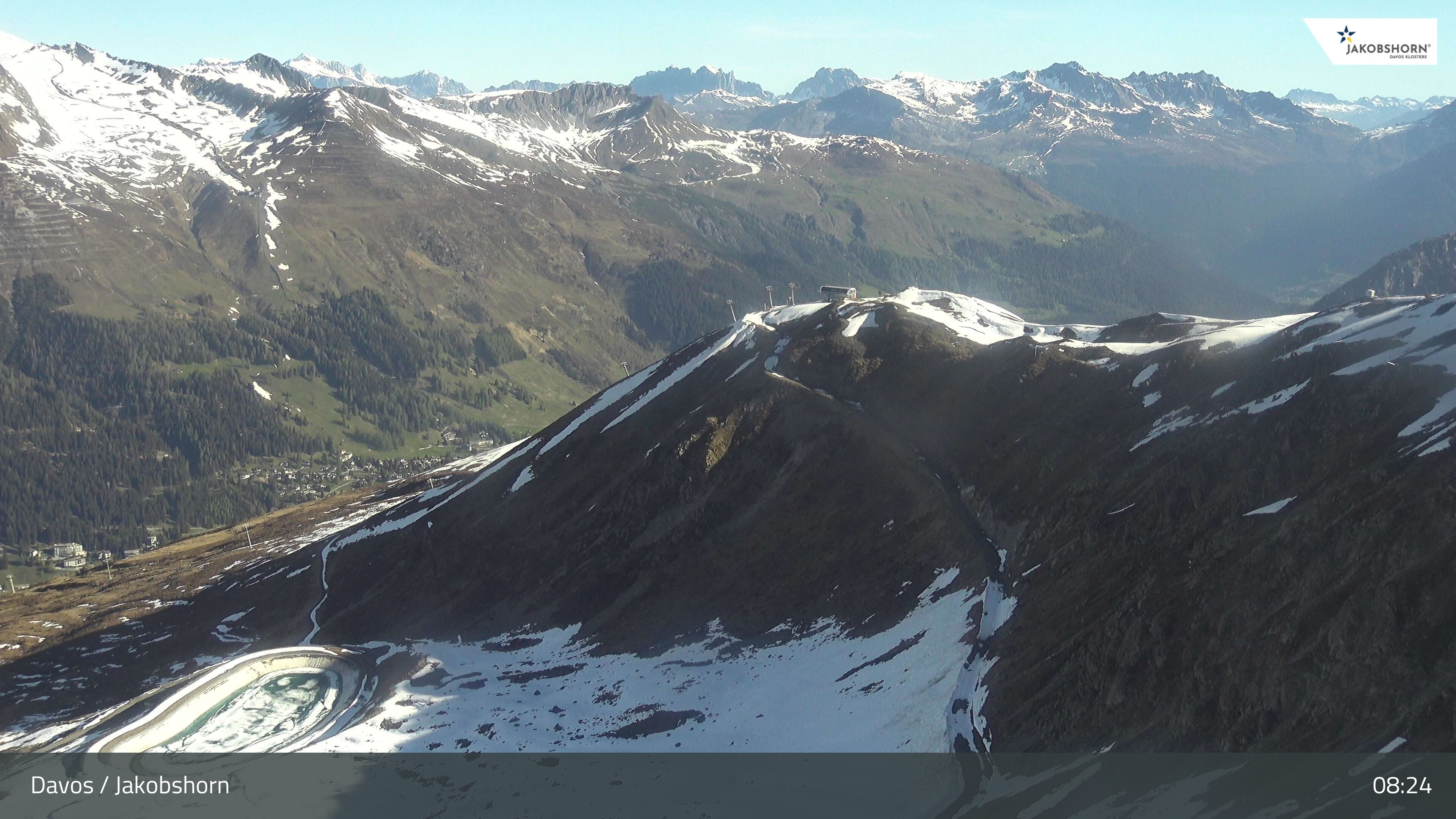 Archiv Foto Webcam Jakobshorn - Blick Richtung Brämabüel