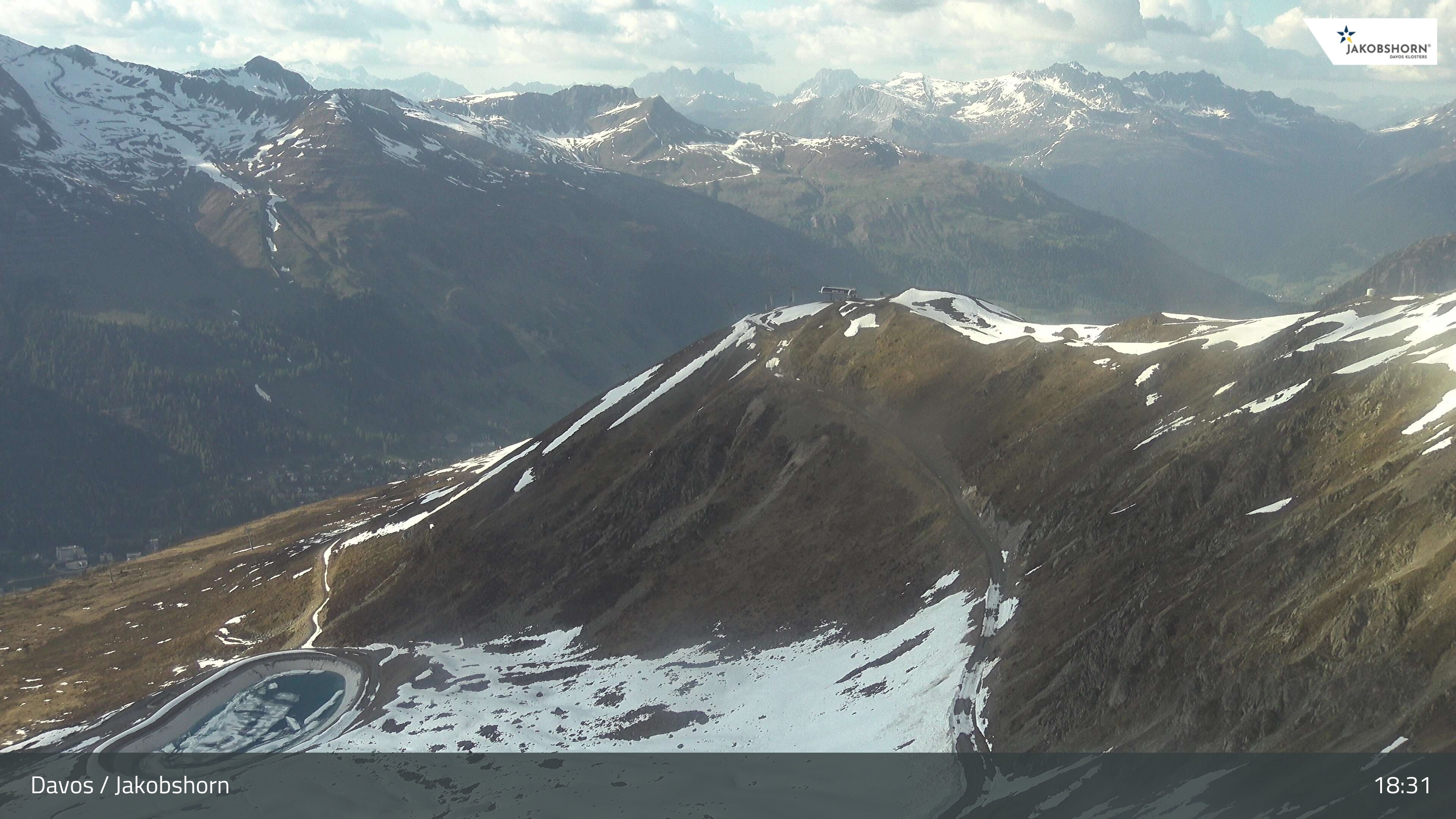 Archived image Webcam Jakobshorn - View to Brämabüel