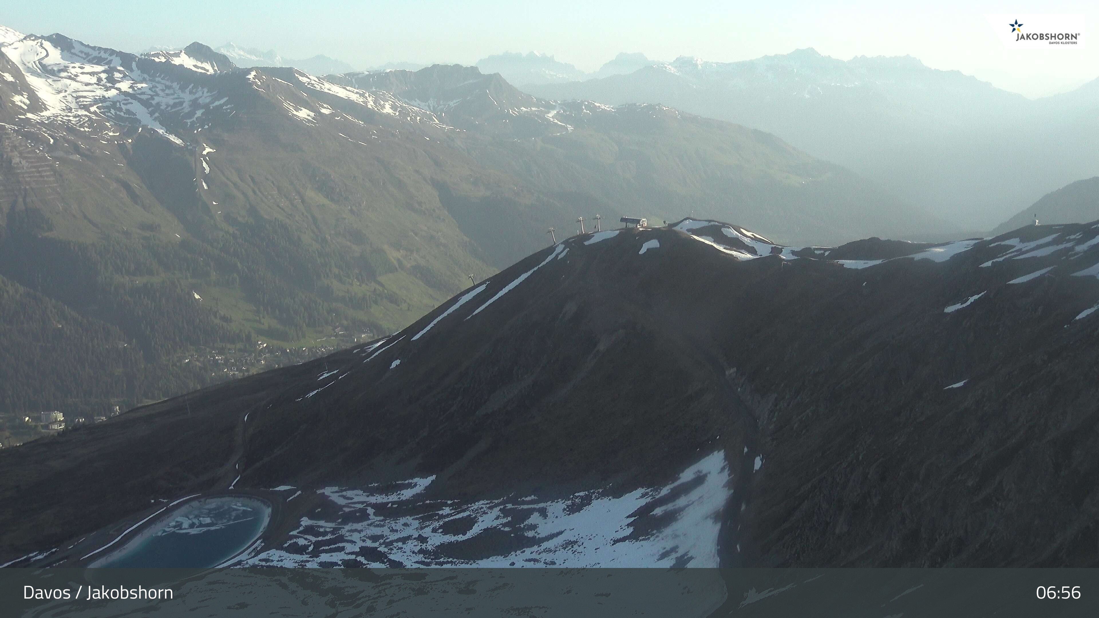 Archiv Foto Webcam Jakobshorn - Blick Richtung Brämabüel