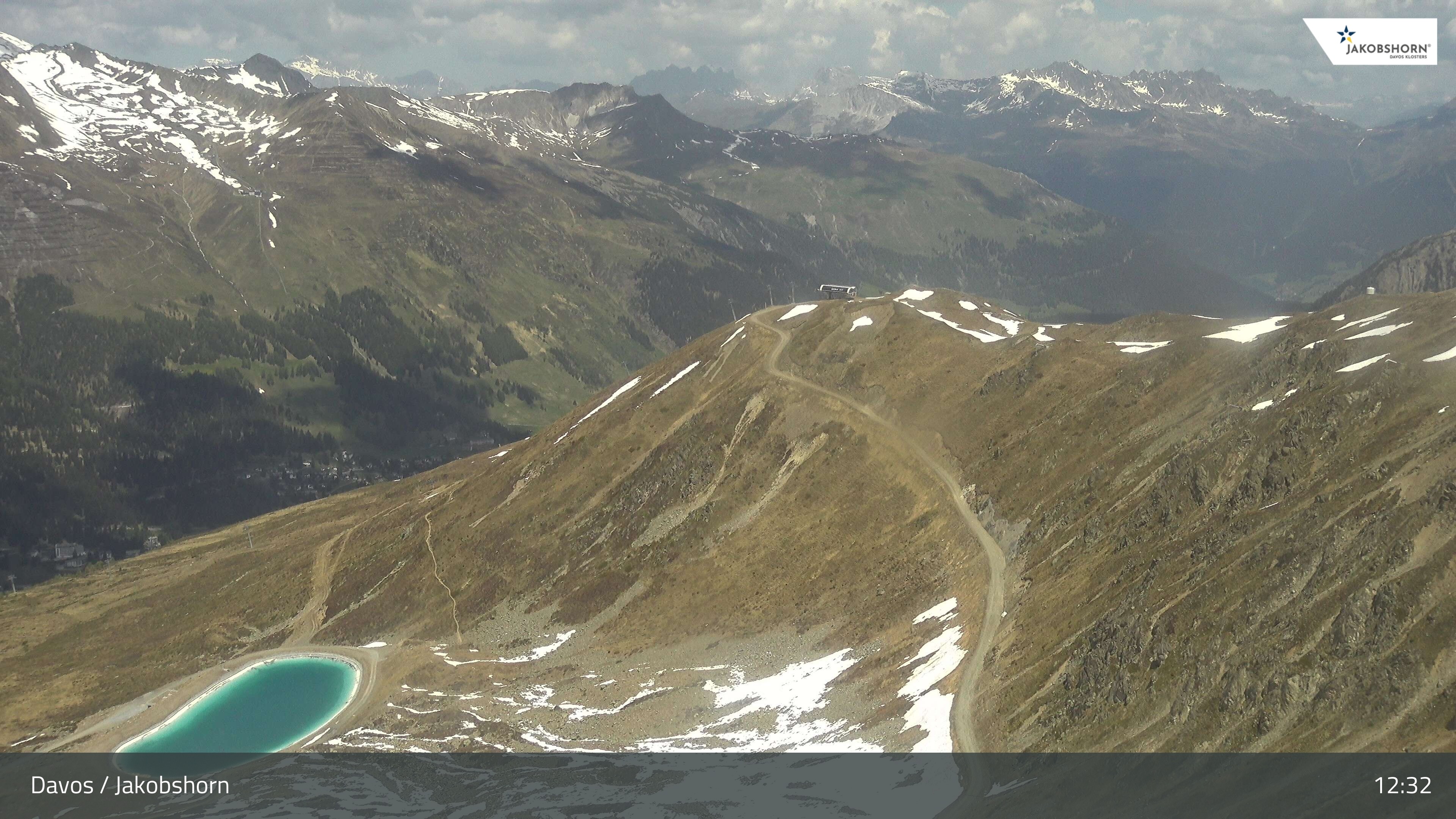 Archiv Foto Webcam Jakobshorn - Blick Richtung Brämabüel