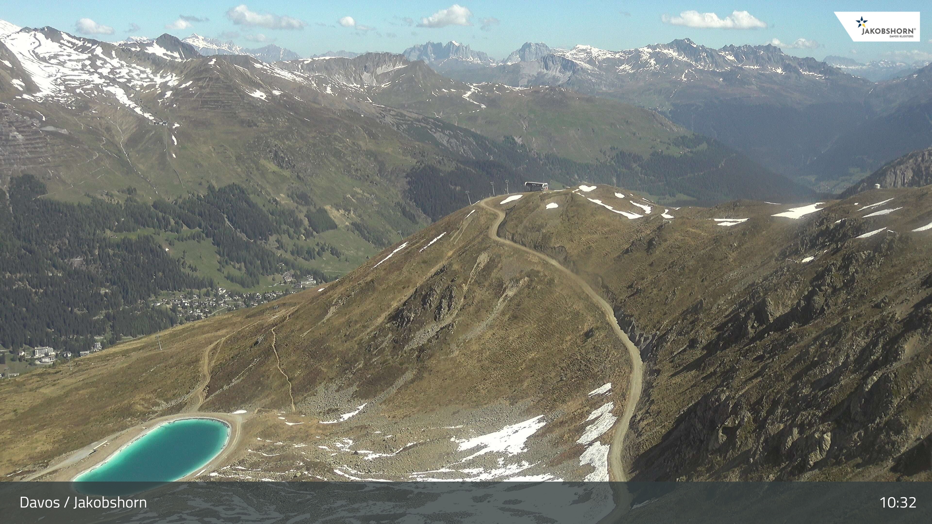 Archiv Foto Webcam Jakobshorn - Blick Richtung Brämabüel