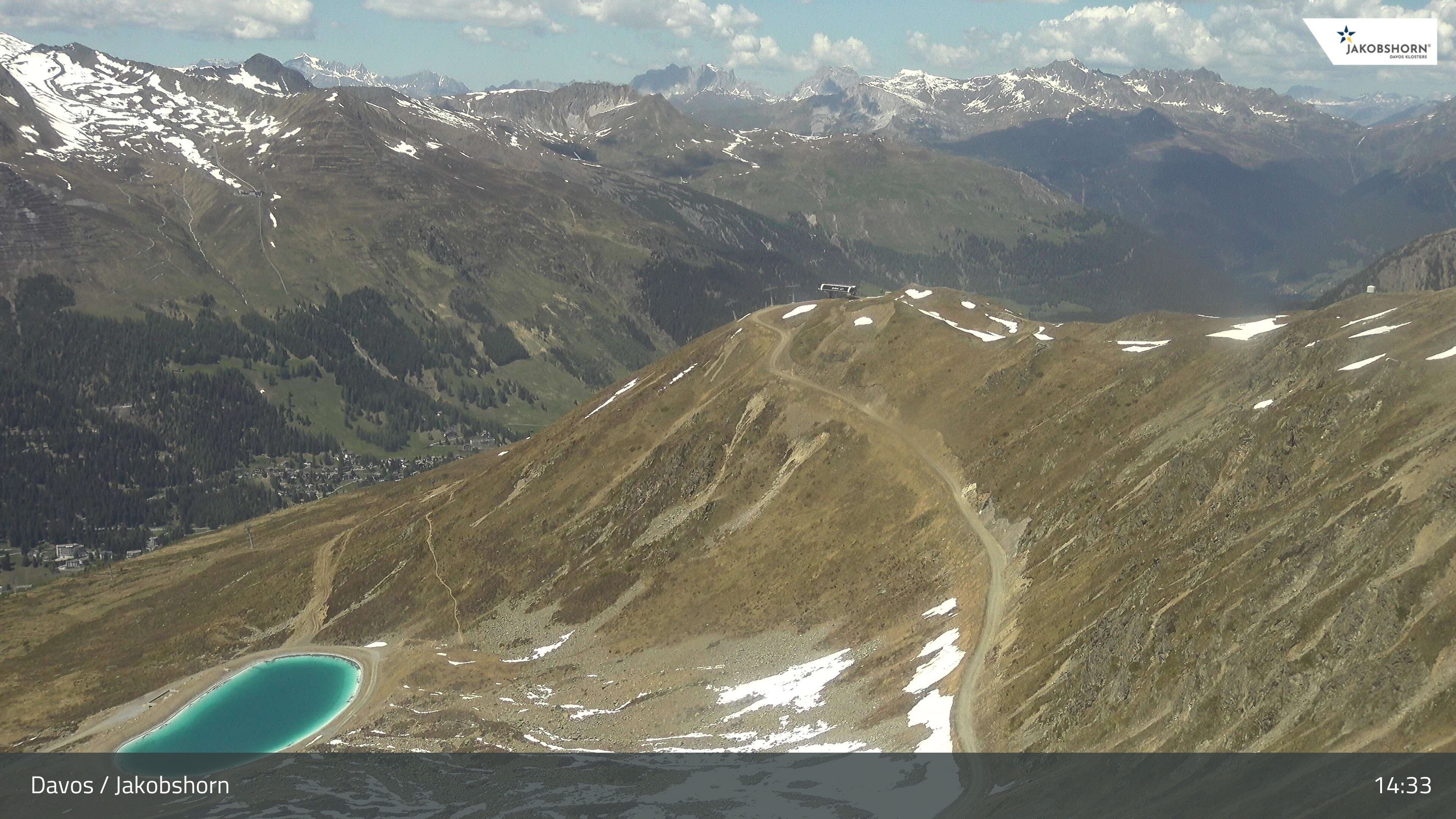 Archiv Foto Webcam Jakobshorn - Blick Richtung Brämabüel