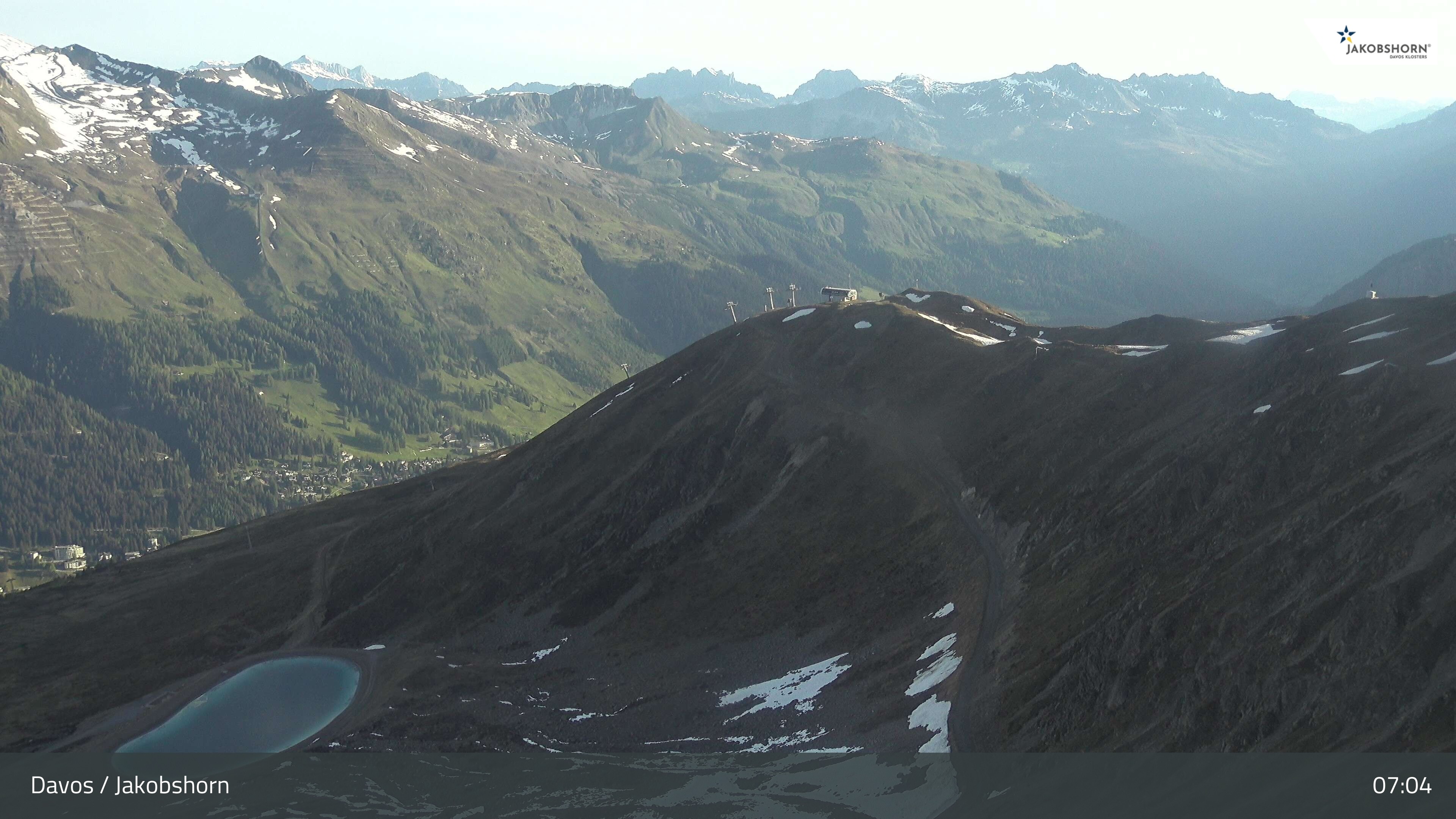 Archiv Foto Webcam Jakobshorn - Blick Richtung Brämabüel