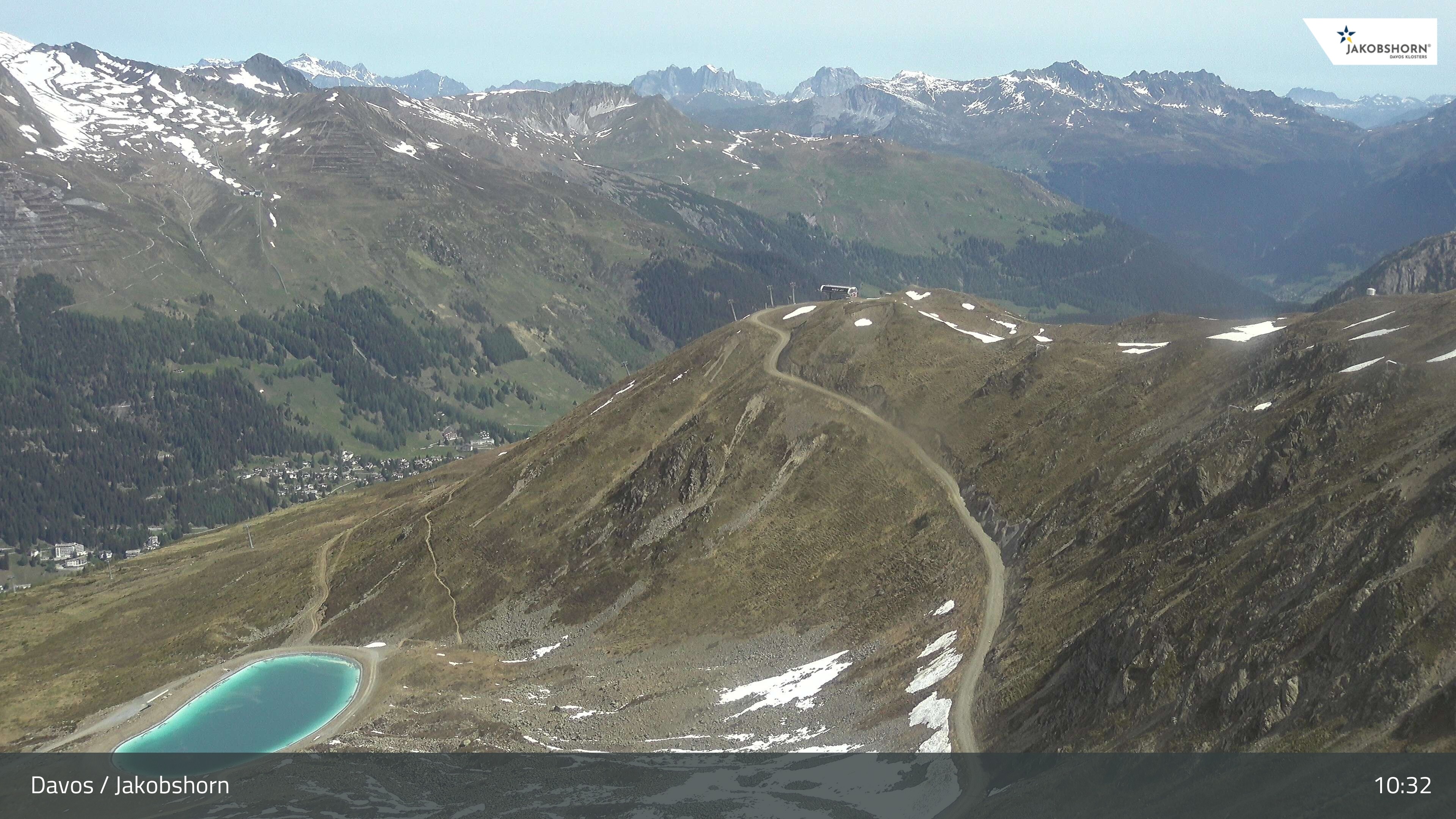 Archiv Foto Webcam Jakobshorn - Blick Richtung Brämabüel