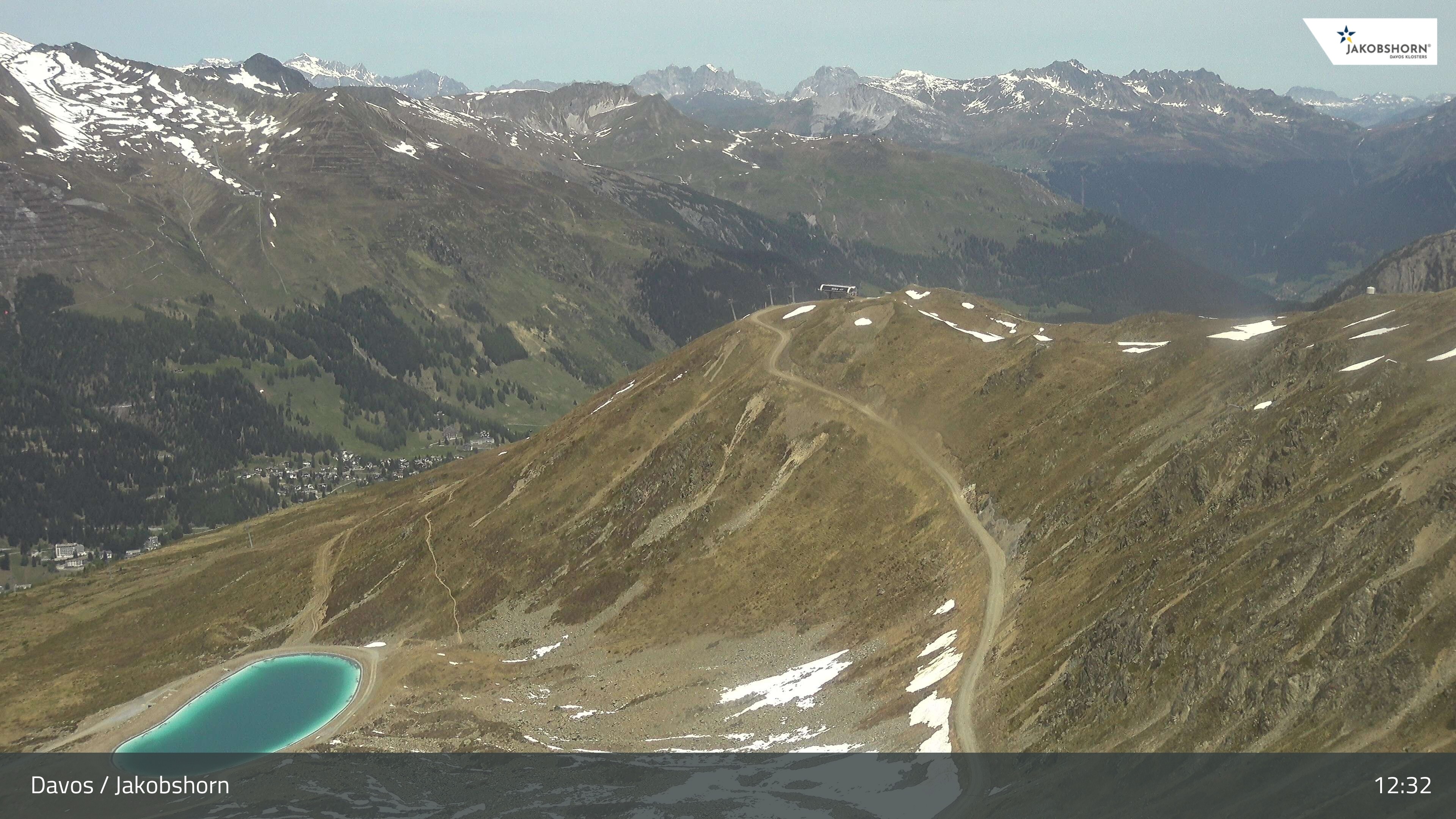 Archiv Foto Webcam Jakobshorn - Blick Richtung Brämabüel