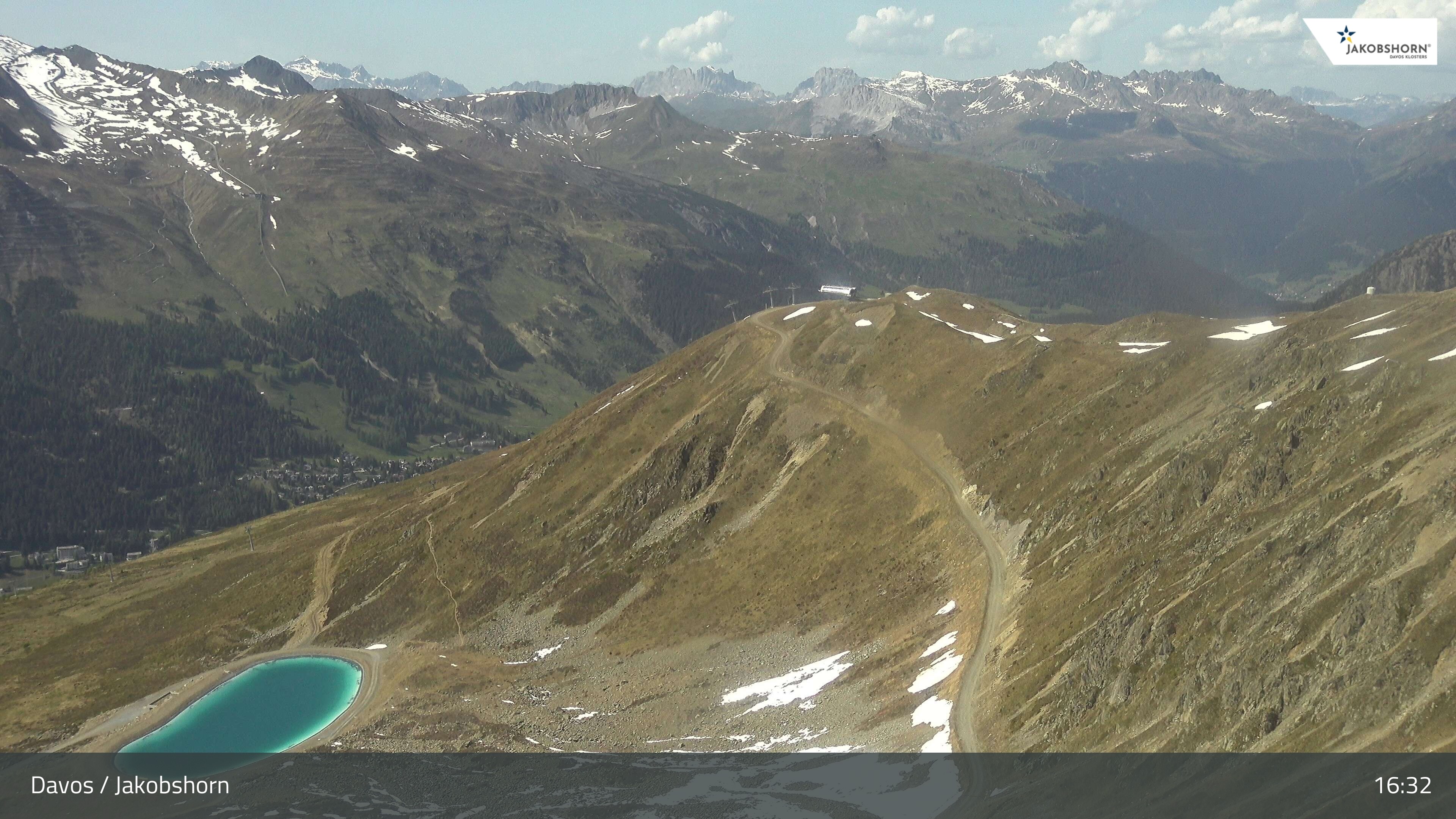 Archiv Foto Webcam Jakobshorn - Blick Richtung Brämabüel