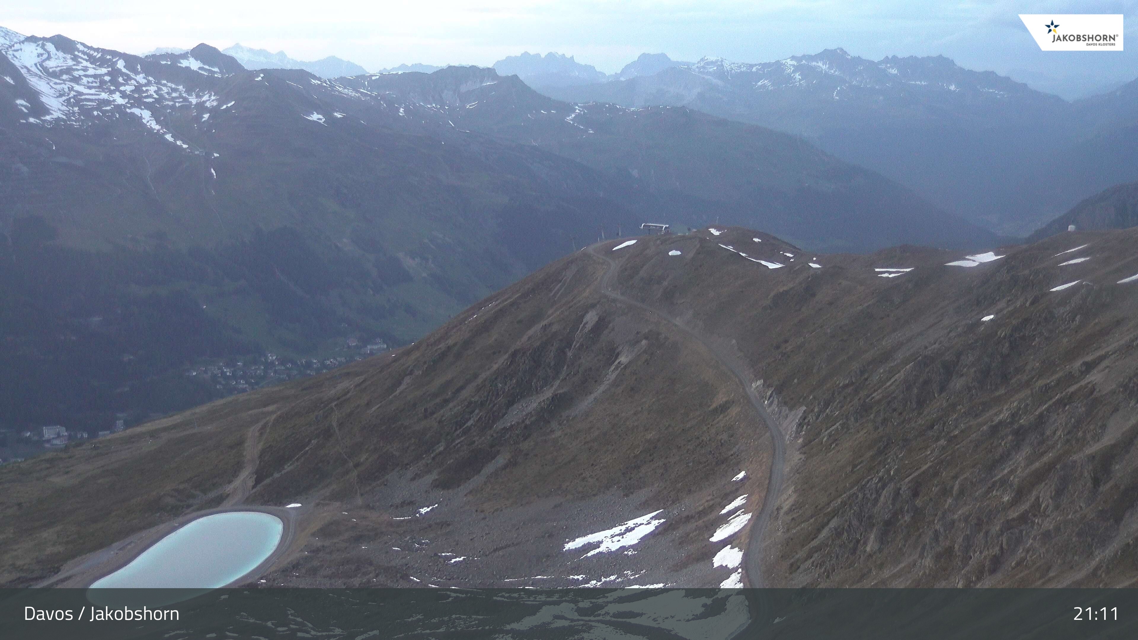 Archiv Foto Webcam Jakobshorn - Blick Richtung Brämabüel