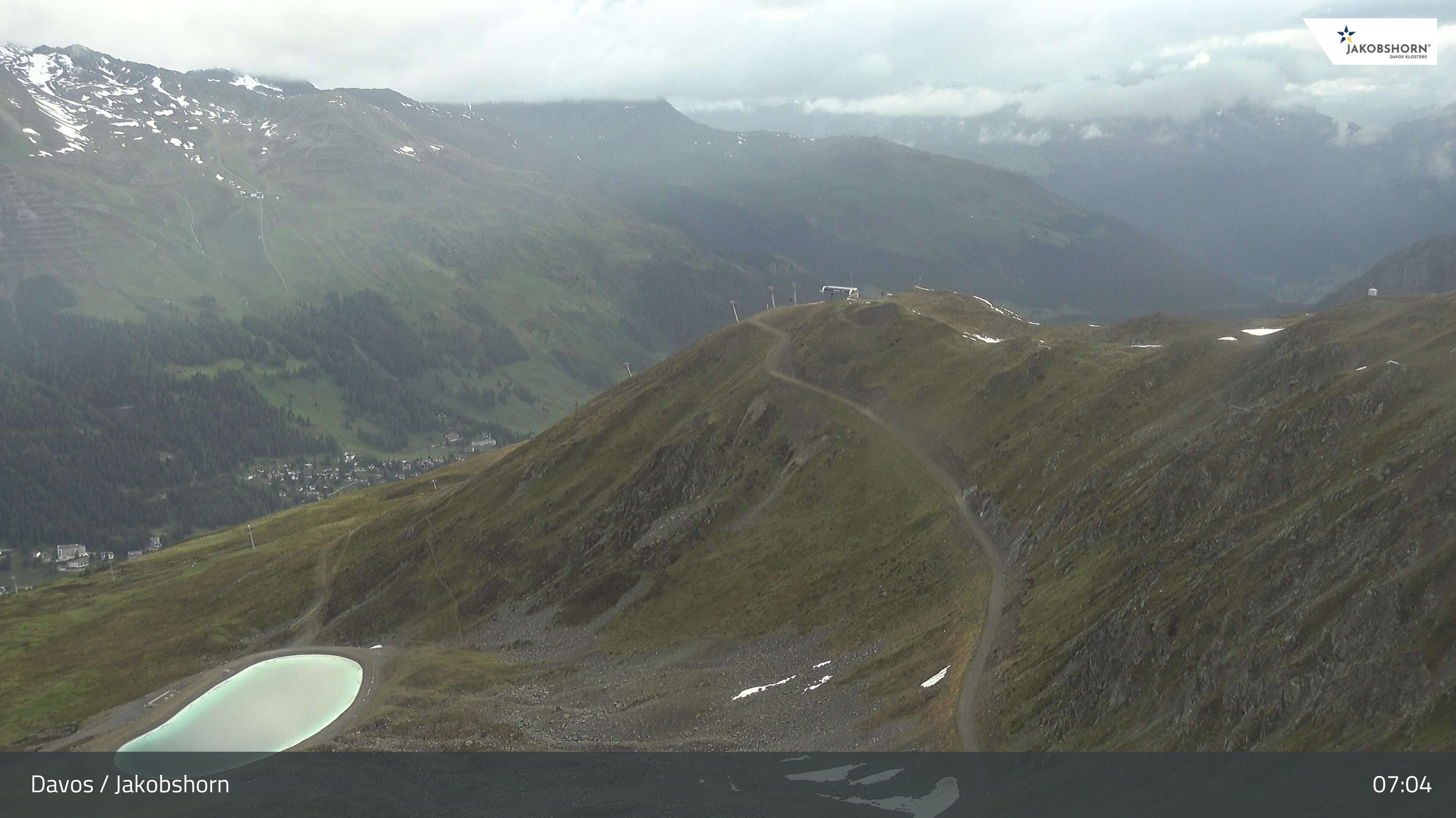 Archiv Foto Webcam Jakobshorn - Blick Richtung Brämabüel