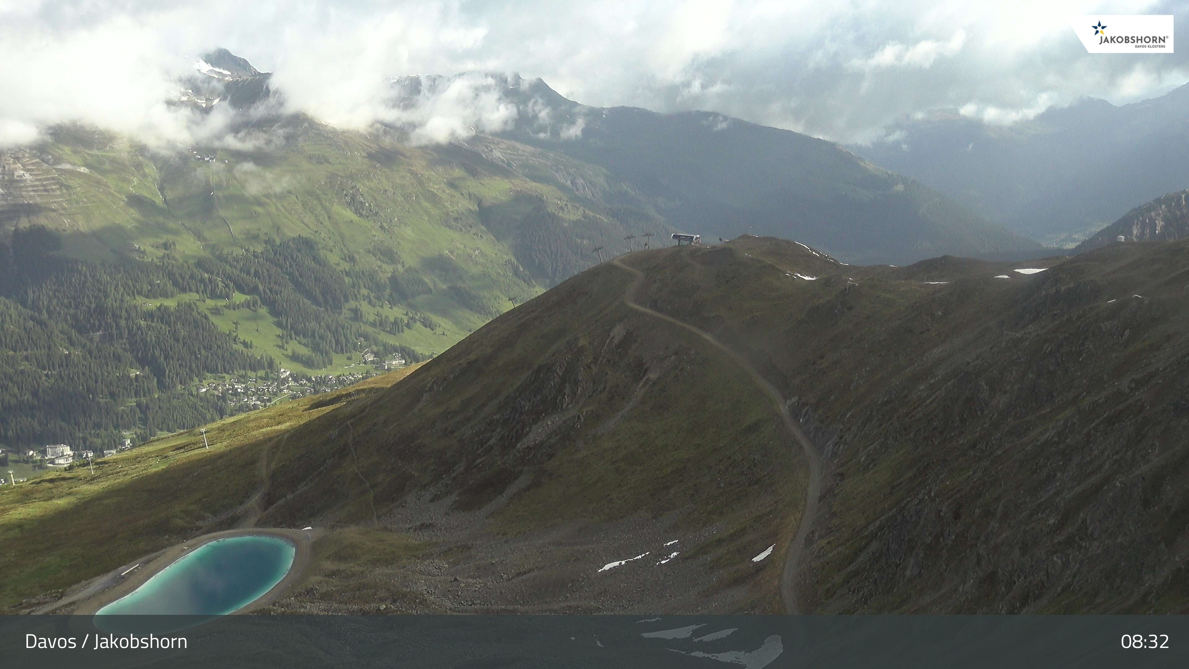 Archiv Foto Webcam Jakobshorn - Blick Richtung Brämabüel
