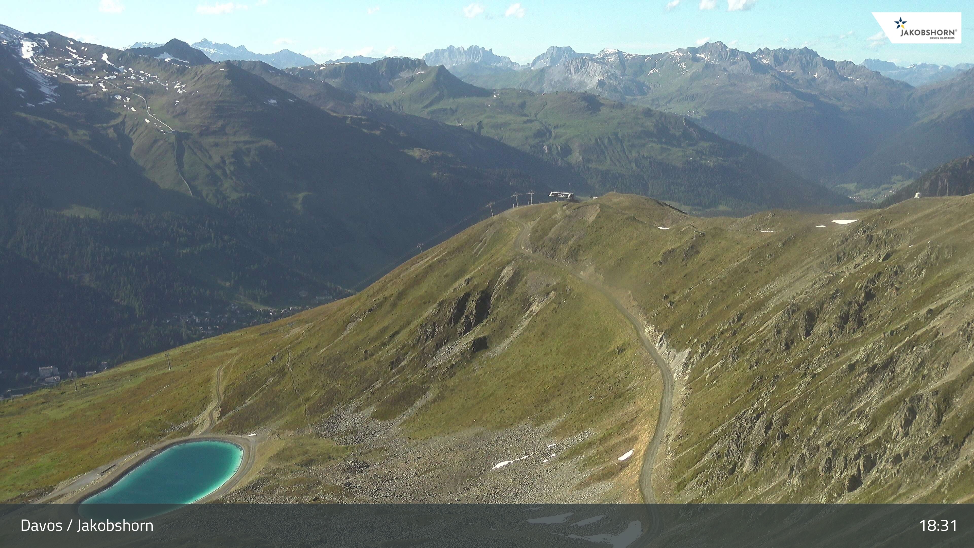 Archiv Foto Webcam Jakobshorn - Blick Richtung Brämabüel