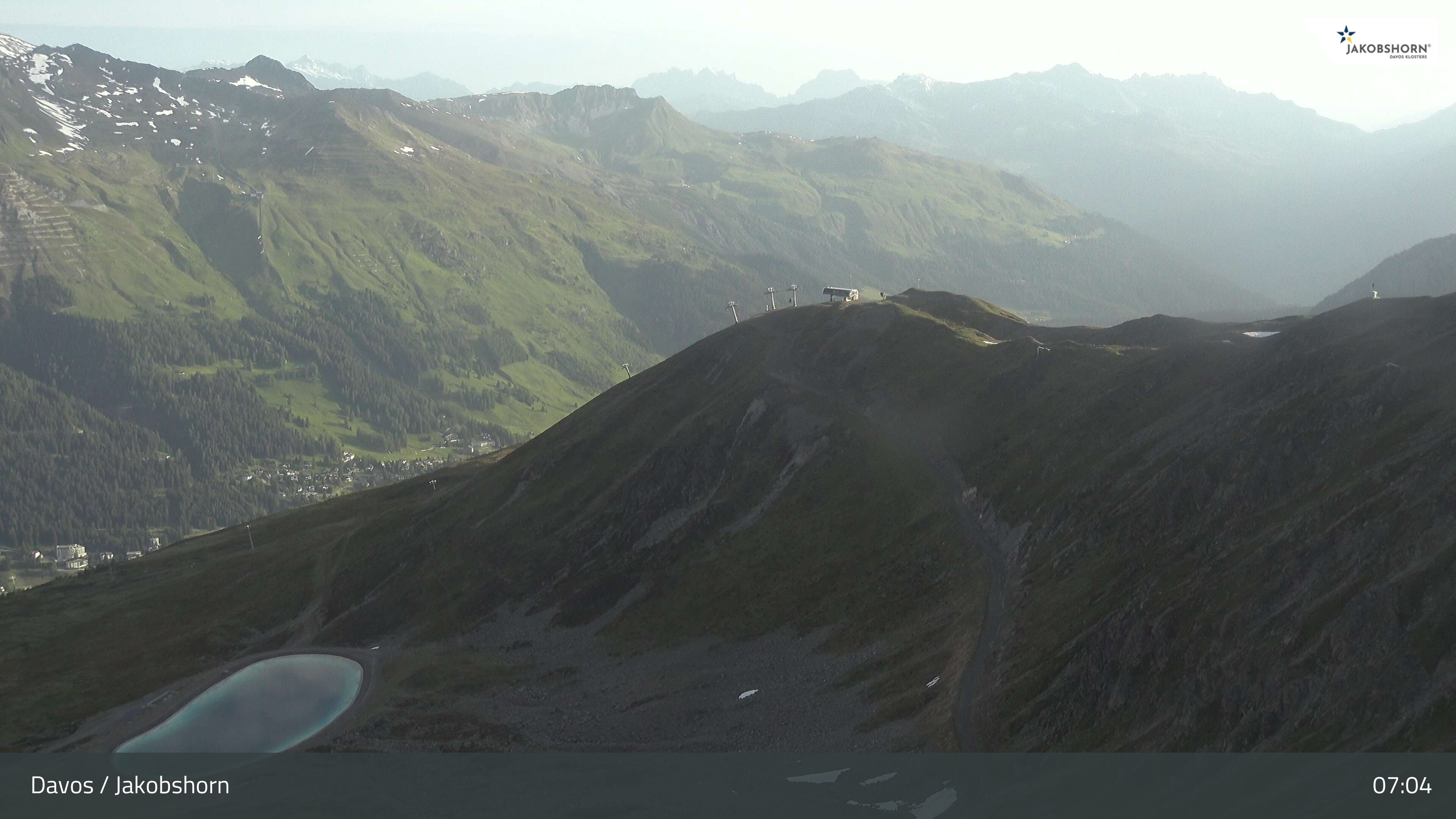 Archiv Foto Webcam Jakobshorn - Blick Richtung Brämabüel