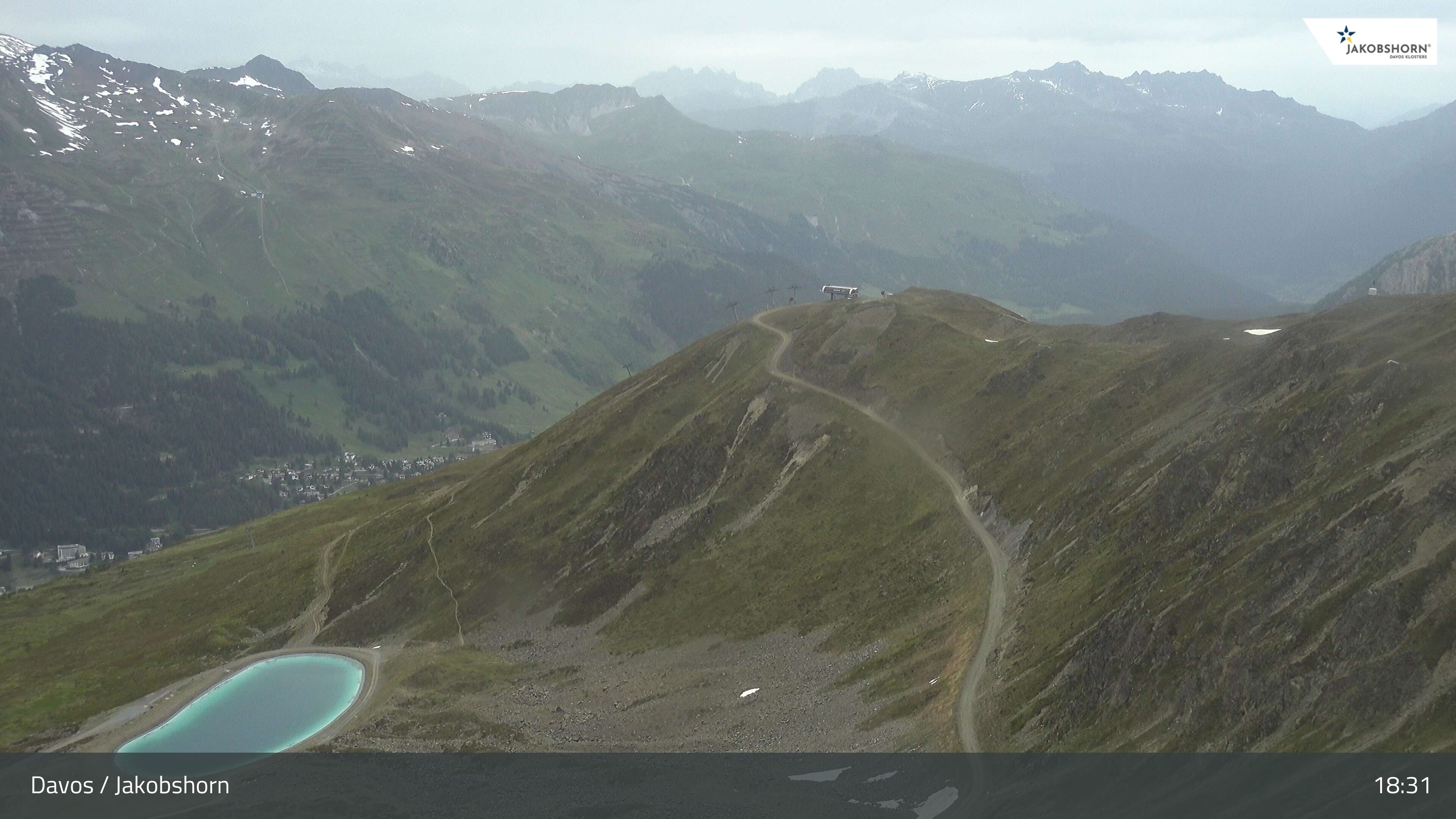 Archiv Foto Webcam Jakobshorn - Blick Richtung Brämabüel