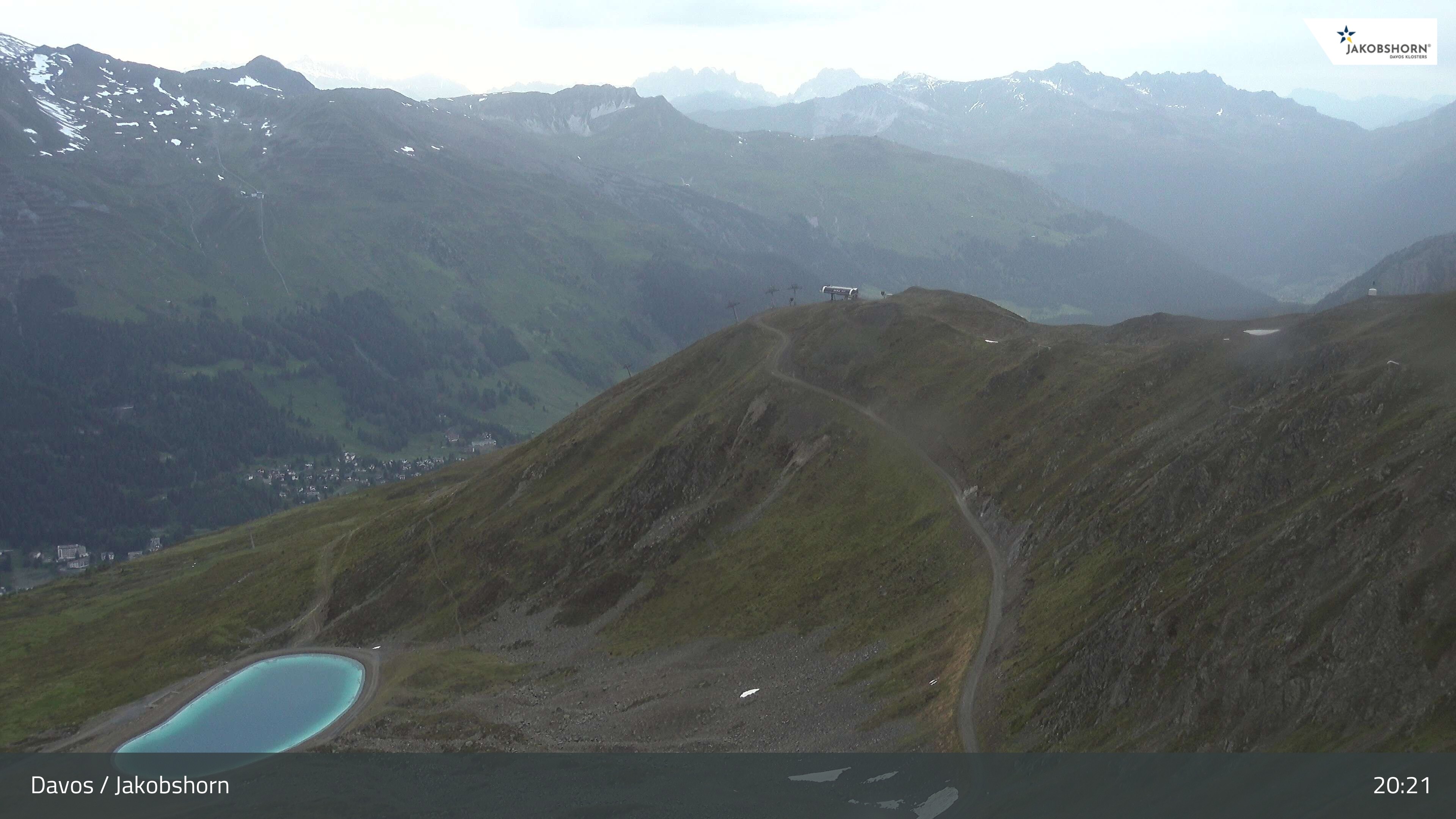 Archiv Foto Webcam Jakobshorn - Blick Richtung Brämabüel