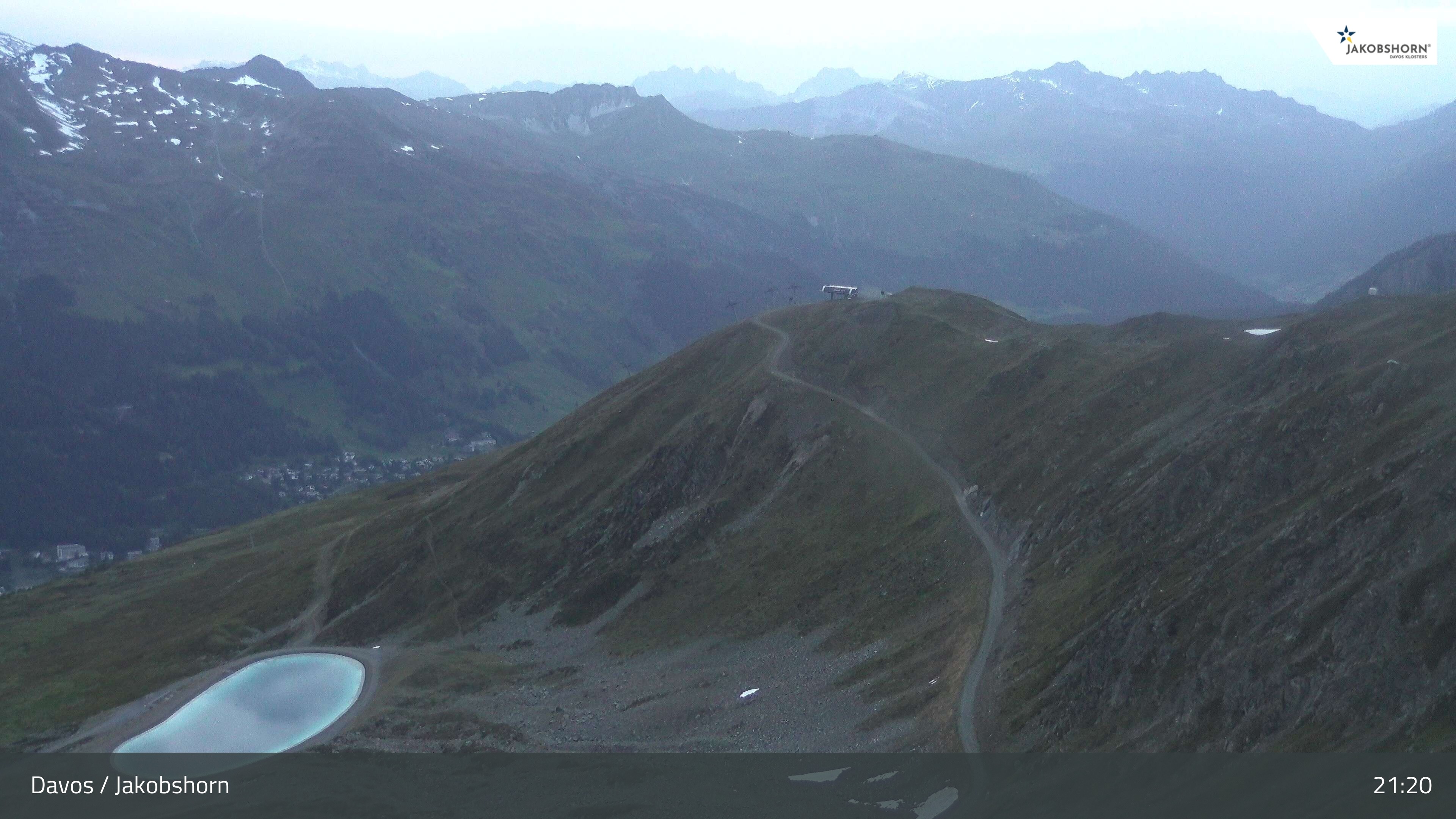 Archiv Foto Webcam Jakobshorn - Blick Richtung Brämabüel