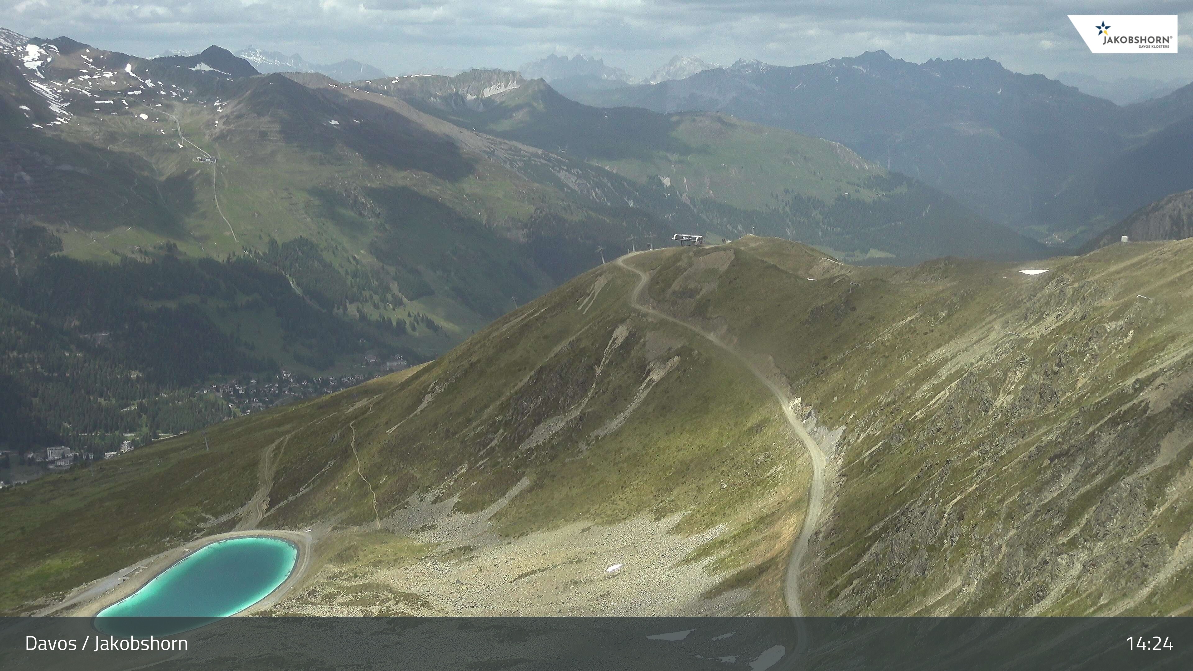 Archiv Foto Webcam Jakobshorn - Blick Richtung Brämabüel