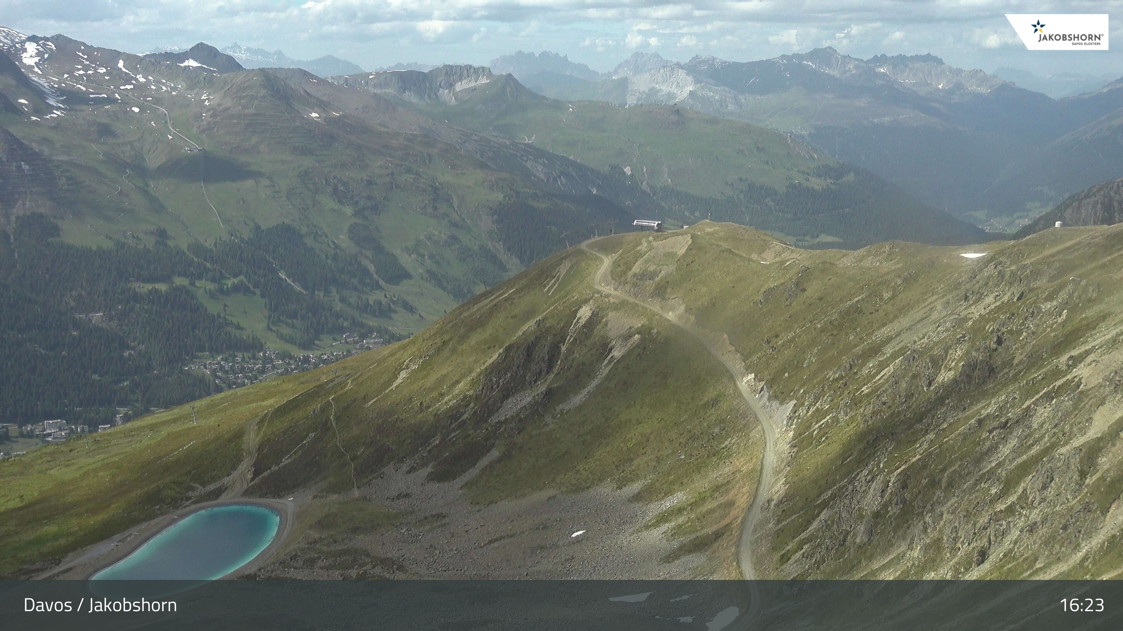 Archiv Foto Webcam Jakobshorn - Blick Richtung Brämabüel