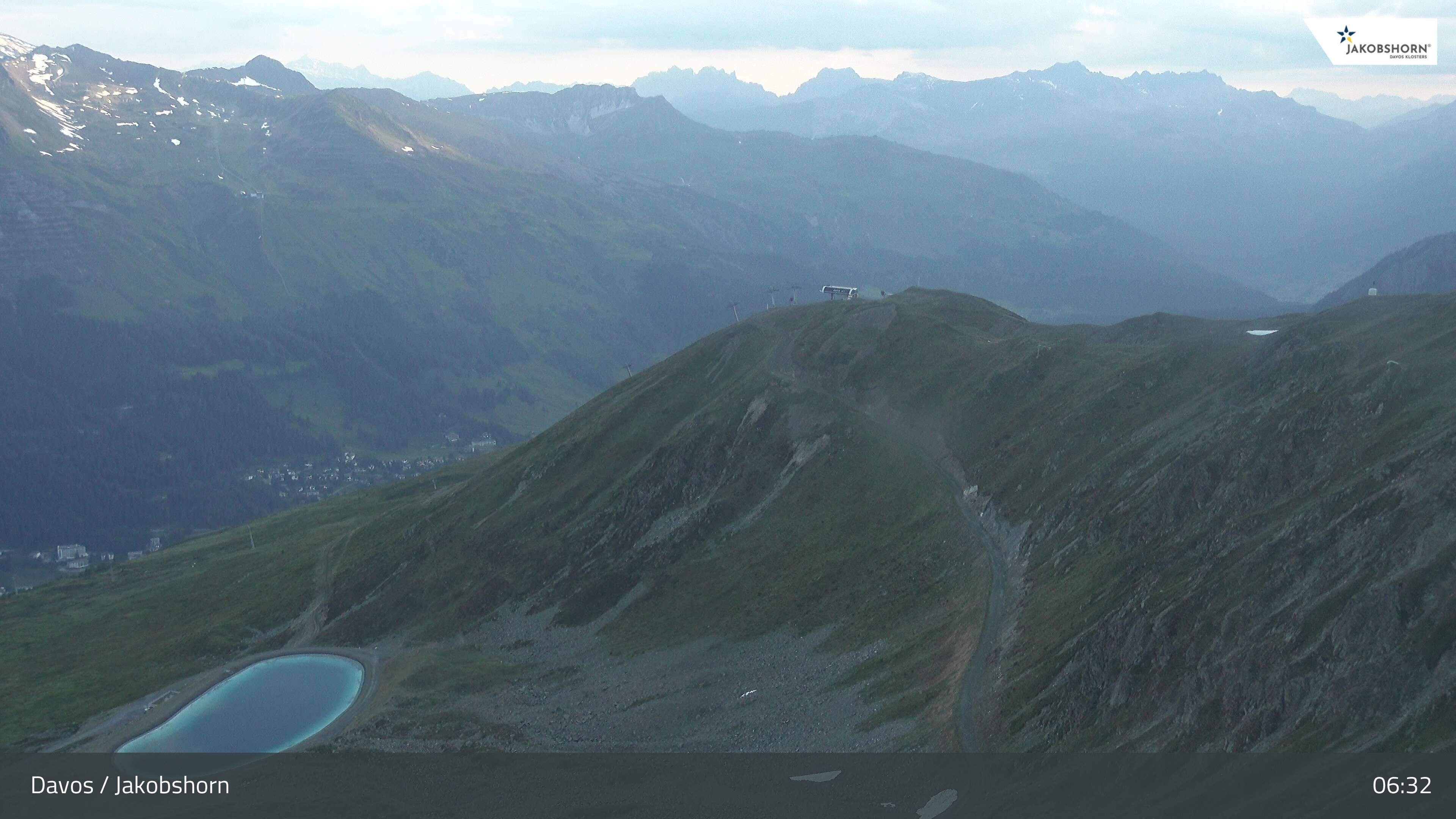 Archiv Foto Webcam Jakobshorn - Blick Richtung Brämabüel