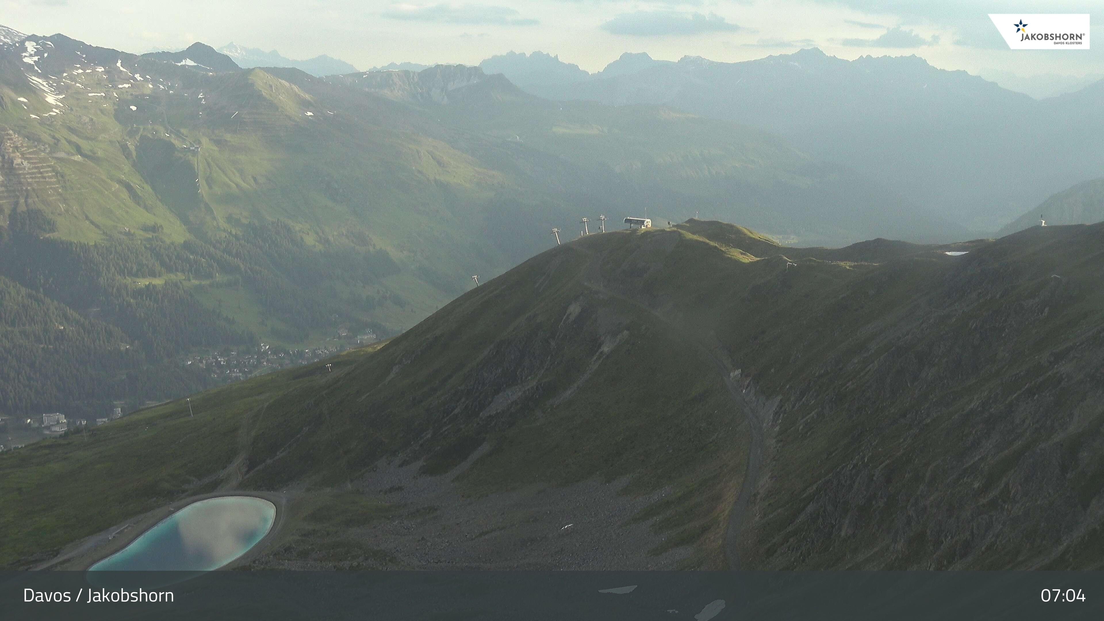 Archiv Foto Webcam Jakobshorn - Blick Richtung Brämabüel