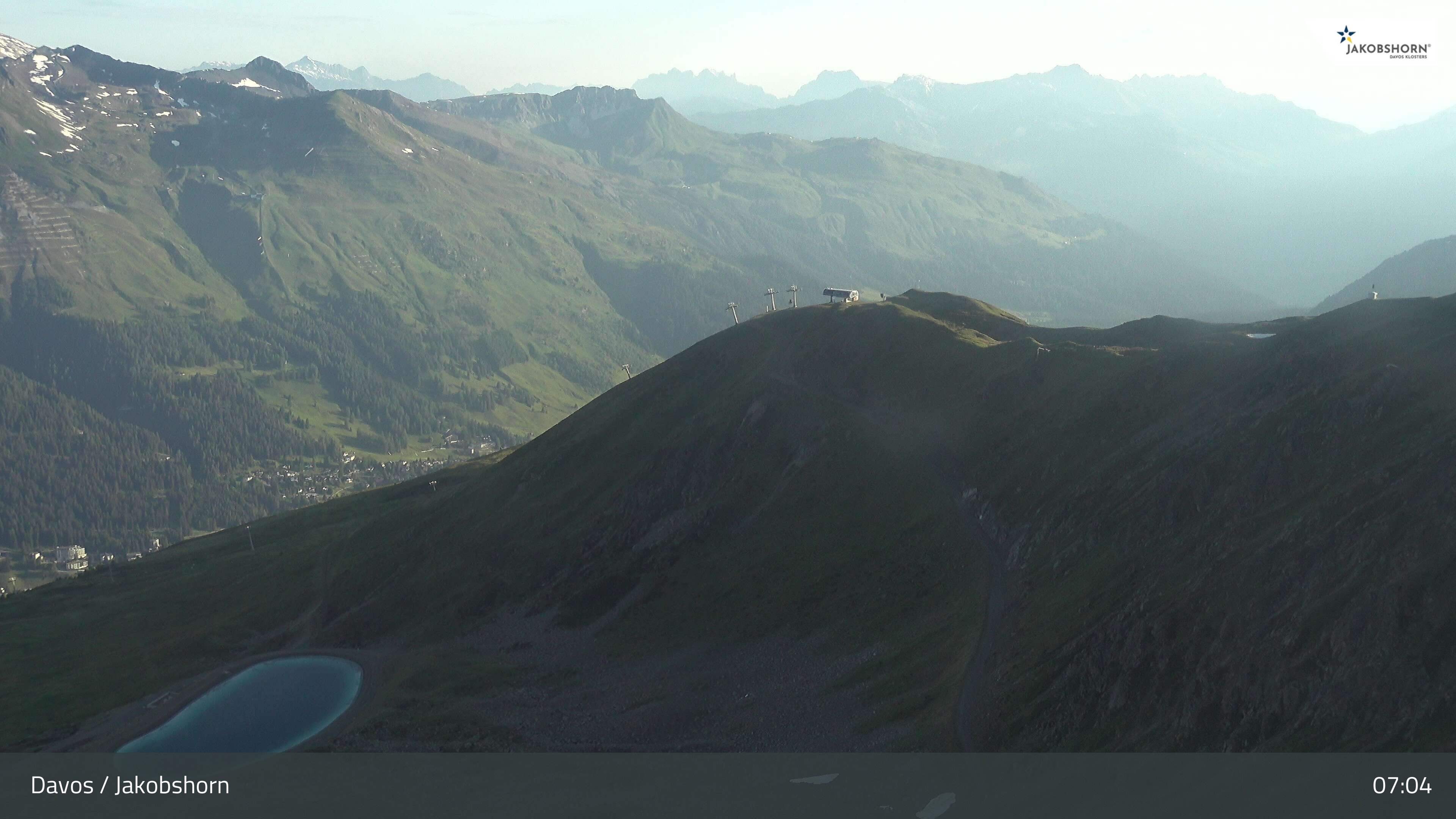 Archiv Foto Webcam Jakobshorn - Blick Richtung Brämabüel