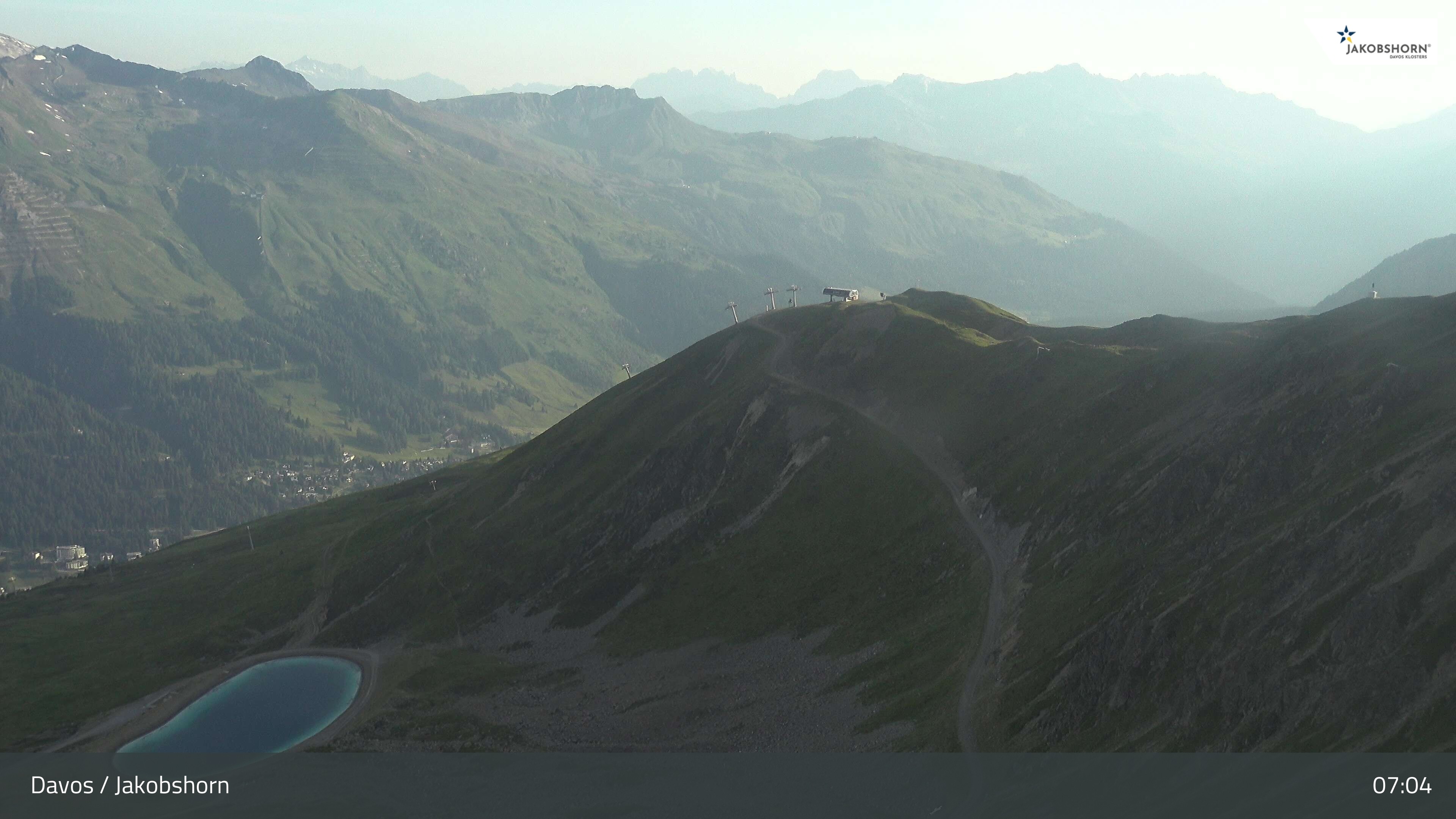 Archiv Foto Webcam Jakobshorn - Blick Richtung Brämabüel
