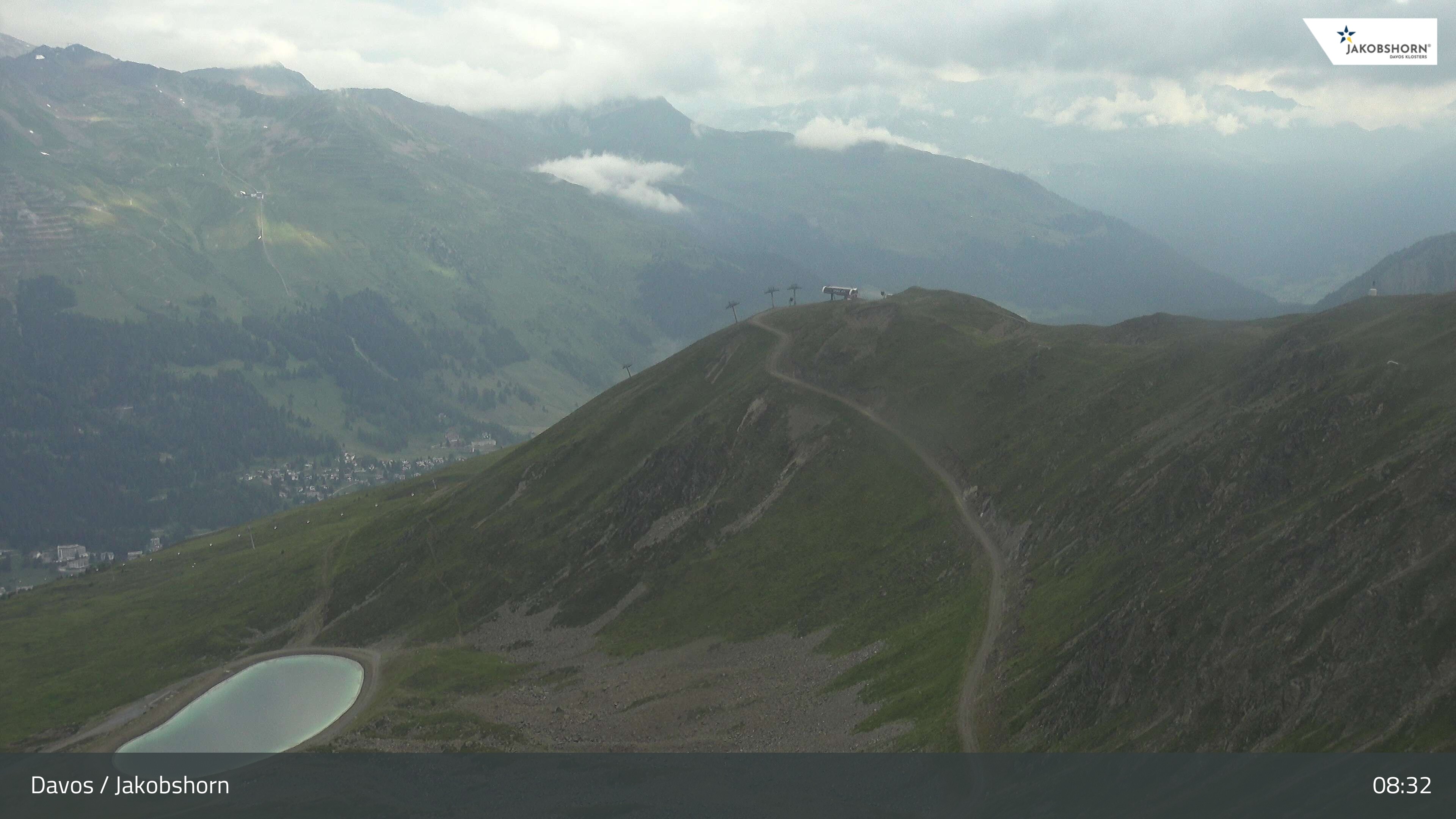 Archiv Foto Webcam Jakobshorn - Blick Richtung Brämabüel