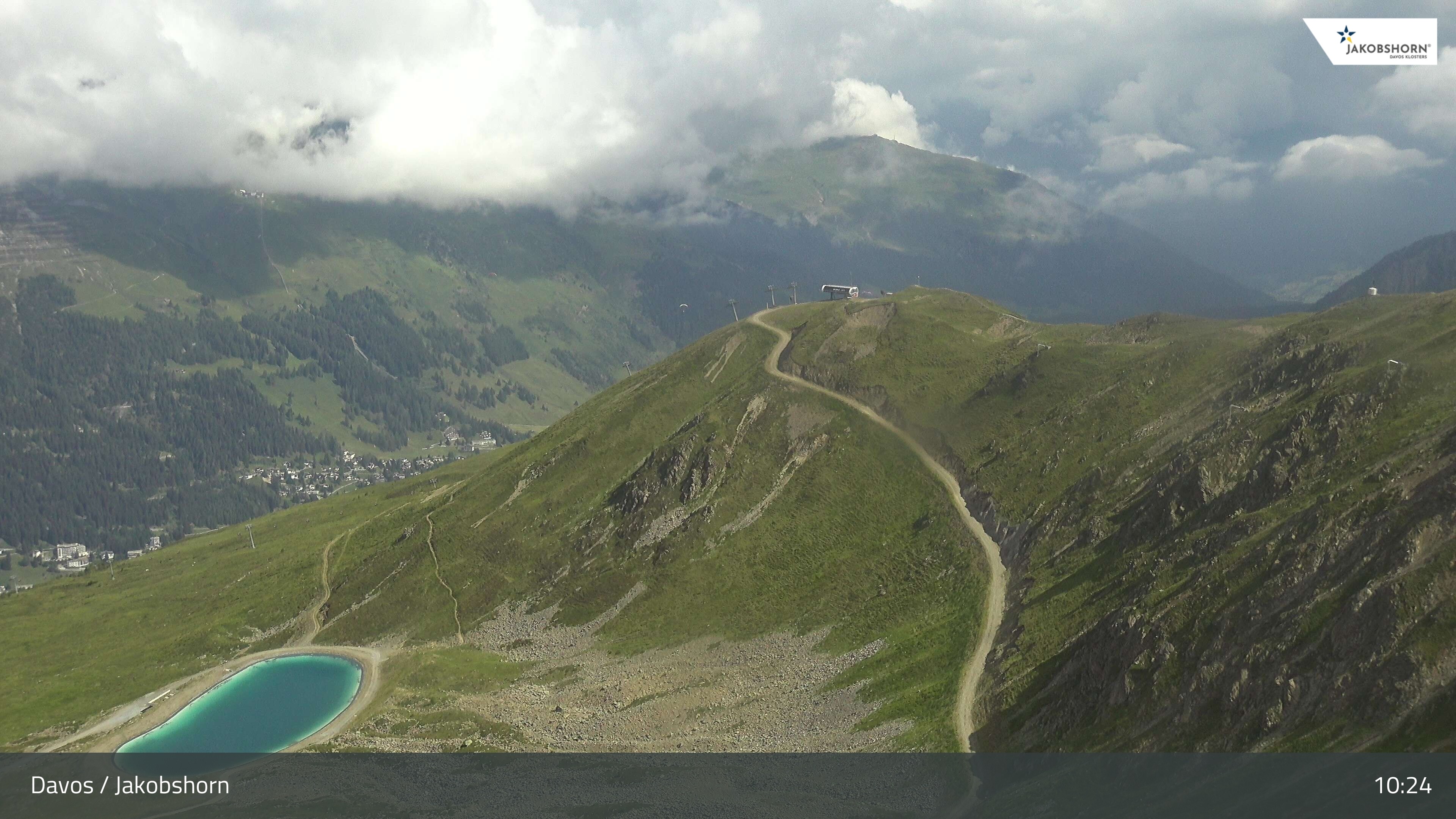 Archiv Foto Webcam Jakobshorn - Blick Richtung Brämabüel